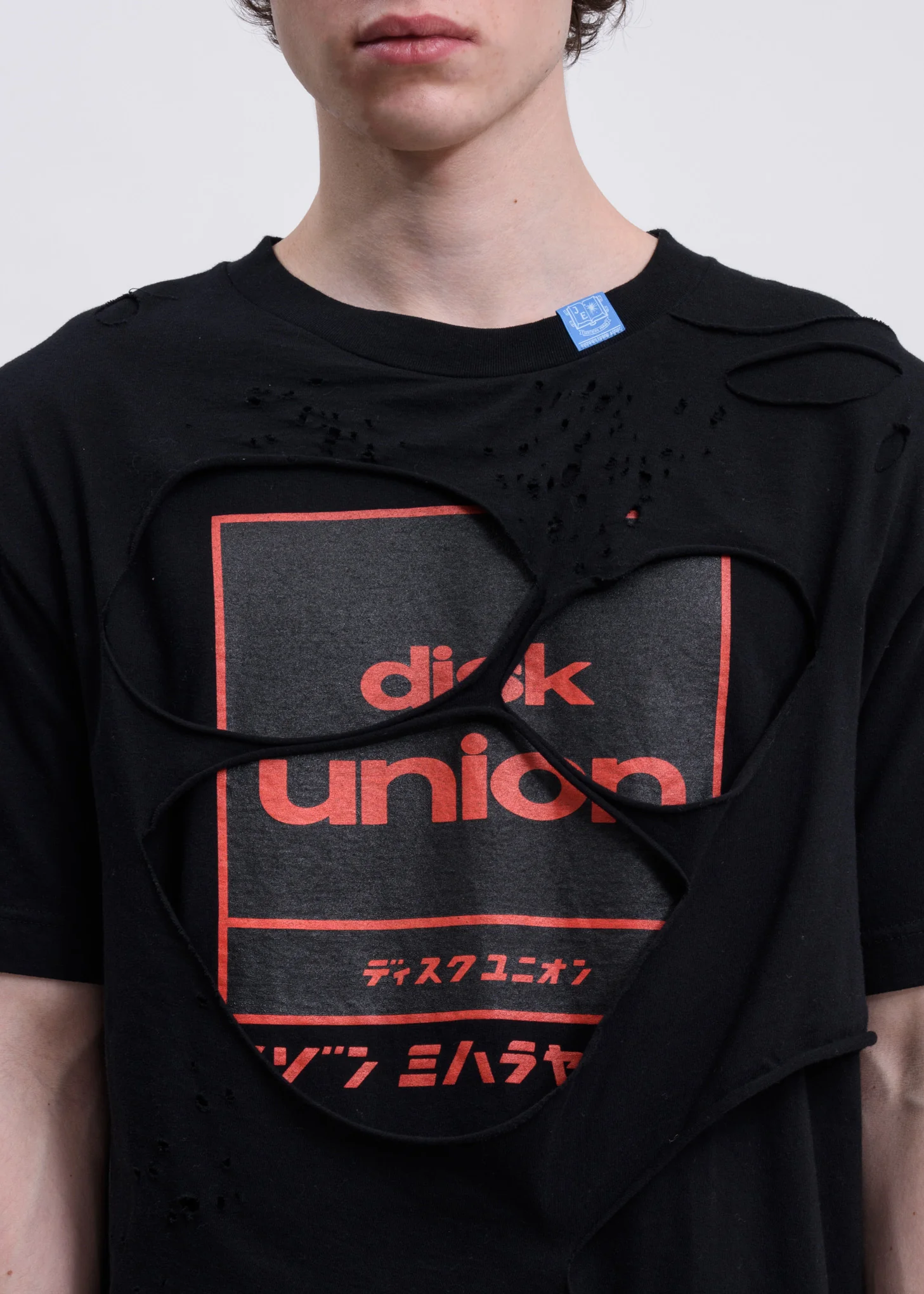 Black Damaged T-Shirt - Image 3