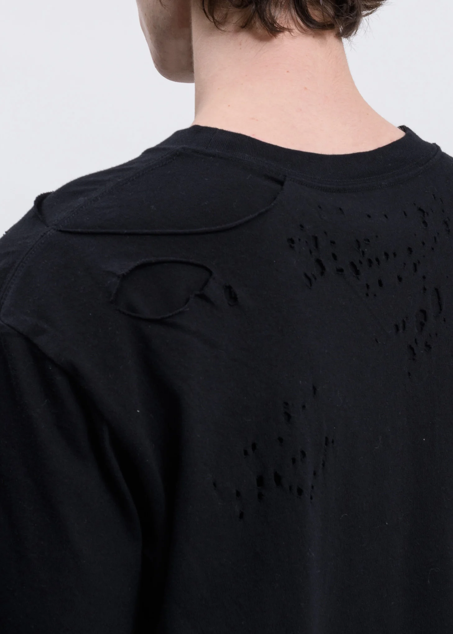 Black Damaged T-Shirt - Image 5