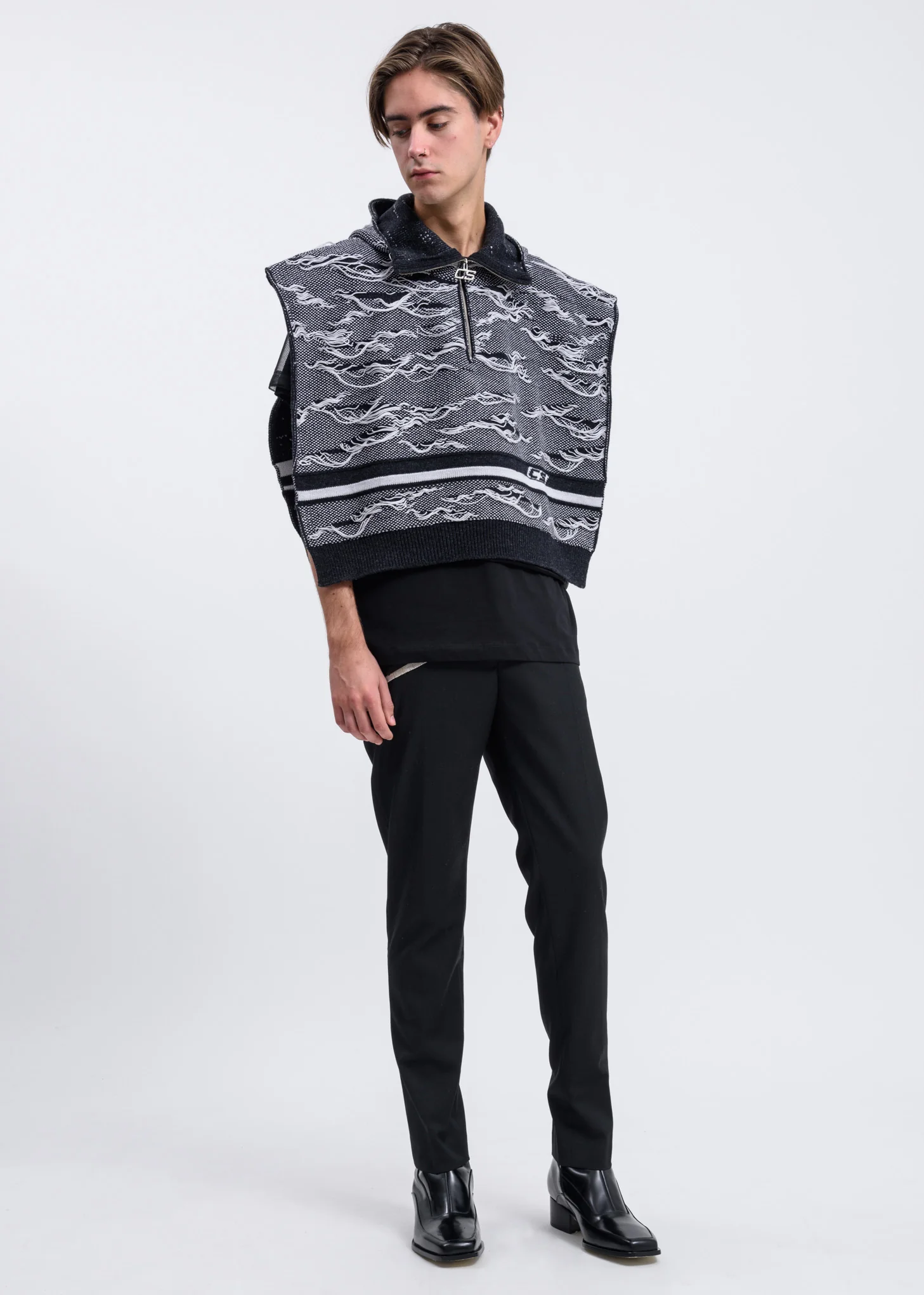 Black D'angelo Raw Trousers - Image 4
