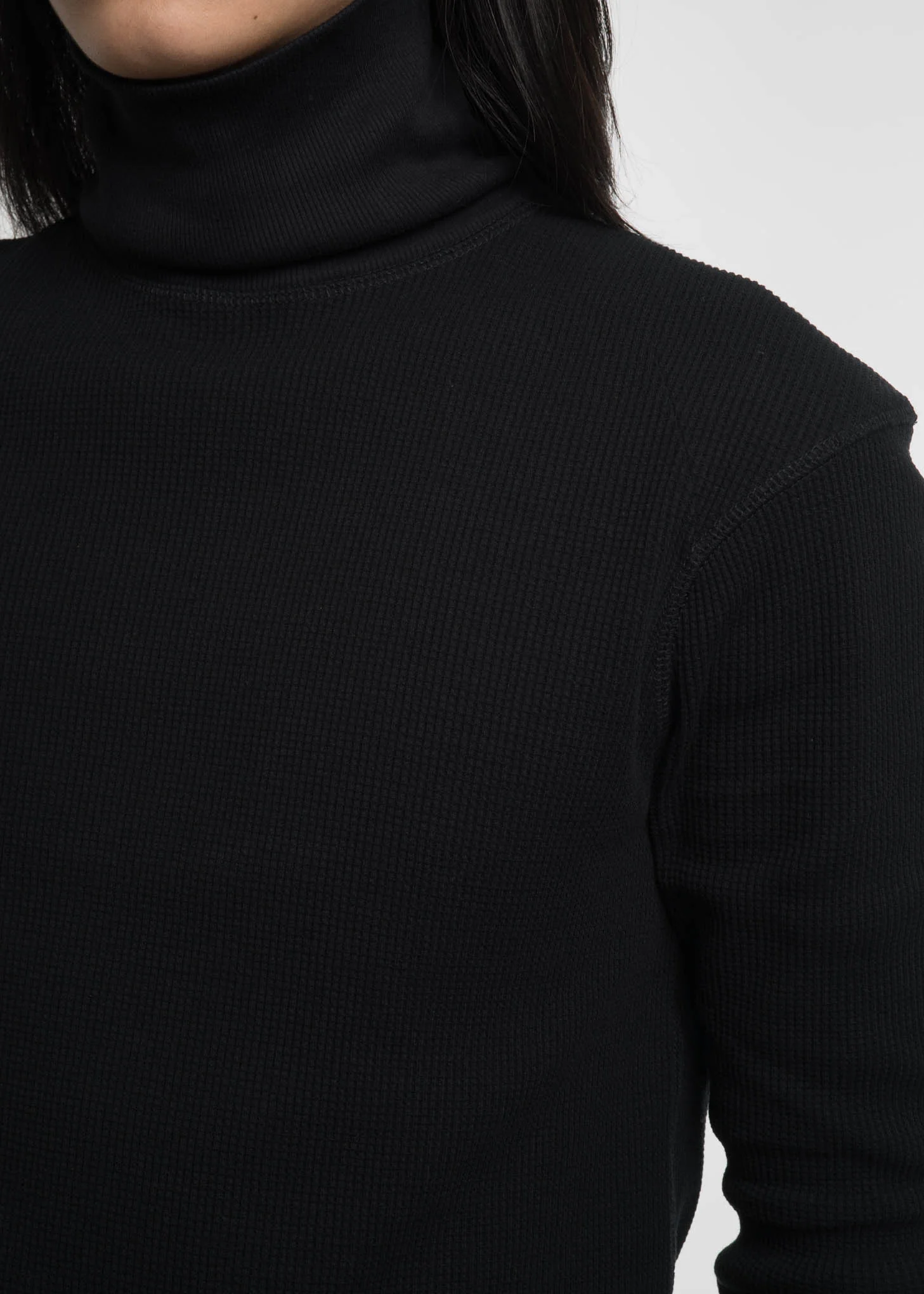 Black Dart Sleeve Turtleneck - Image 4