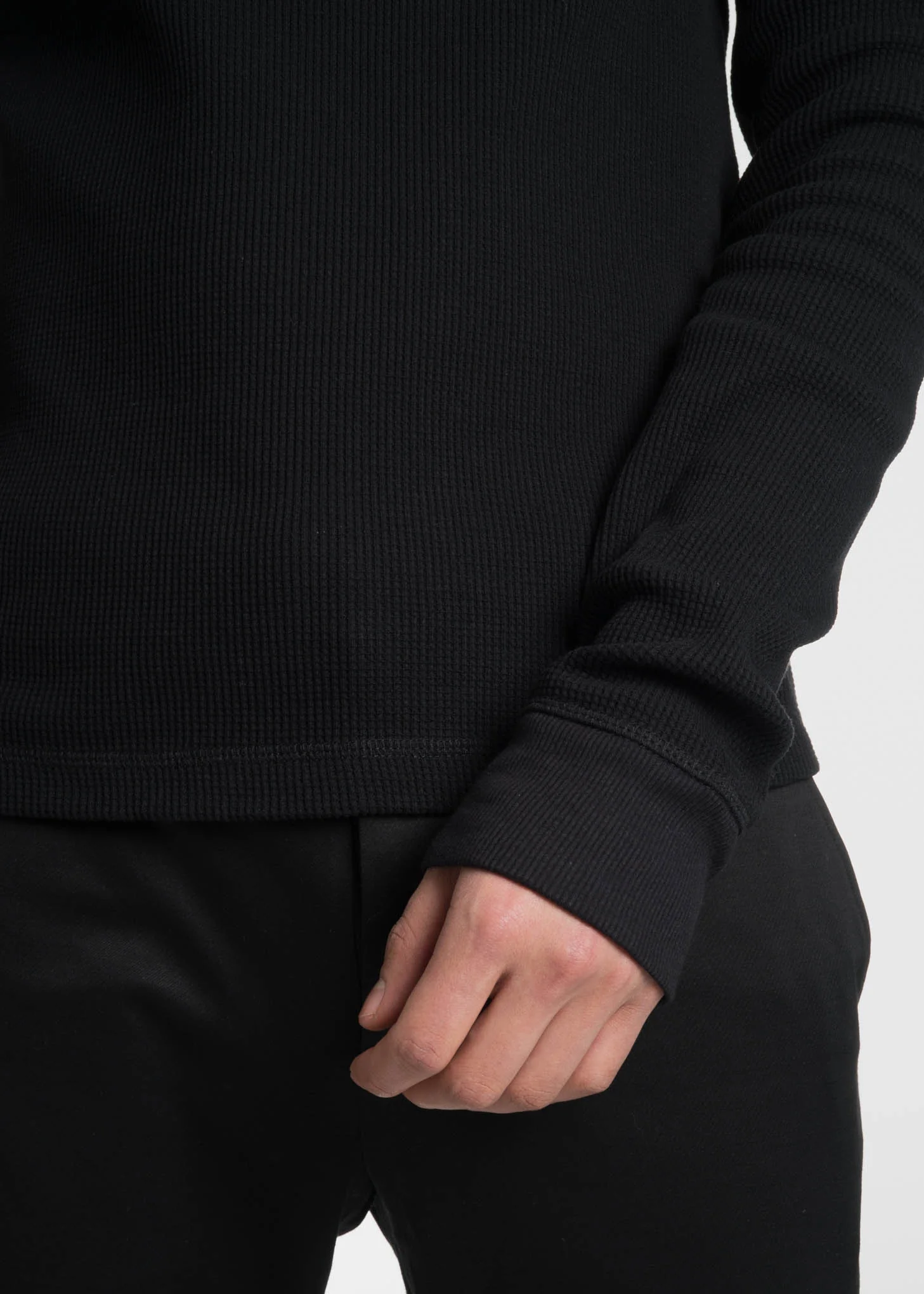 Black Dart Sleeve Turtleneck - Image 5