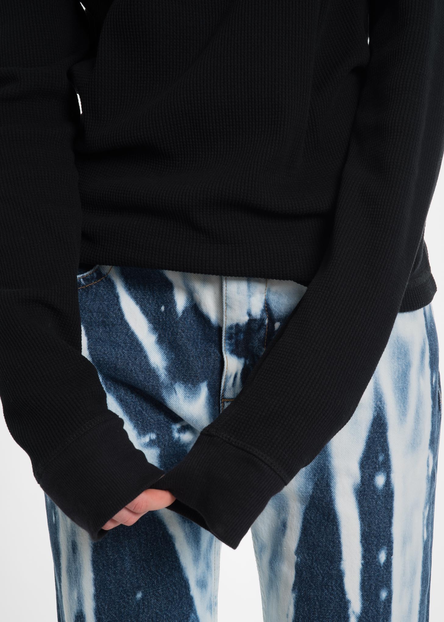 Black Dart Sleeve Turtleneck - Image 5