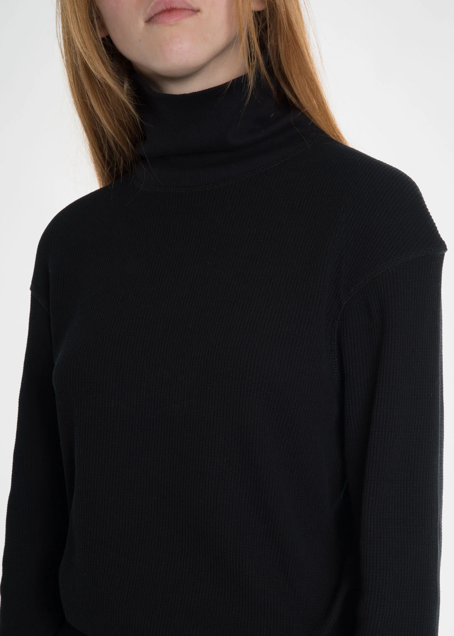 Black Dart Sleeve Turtleneck - Image 6