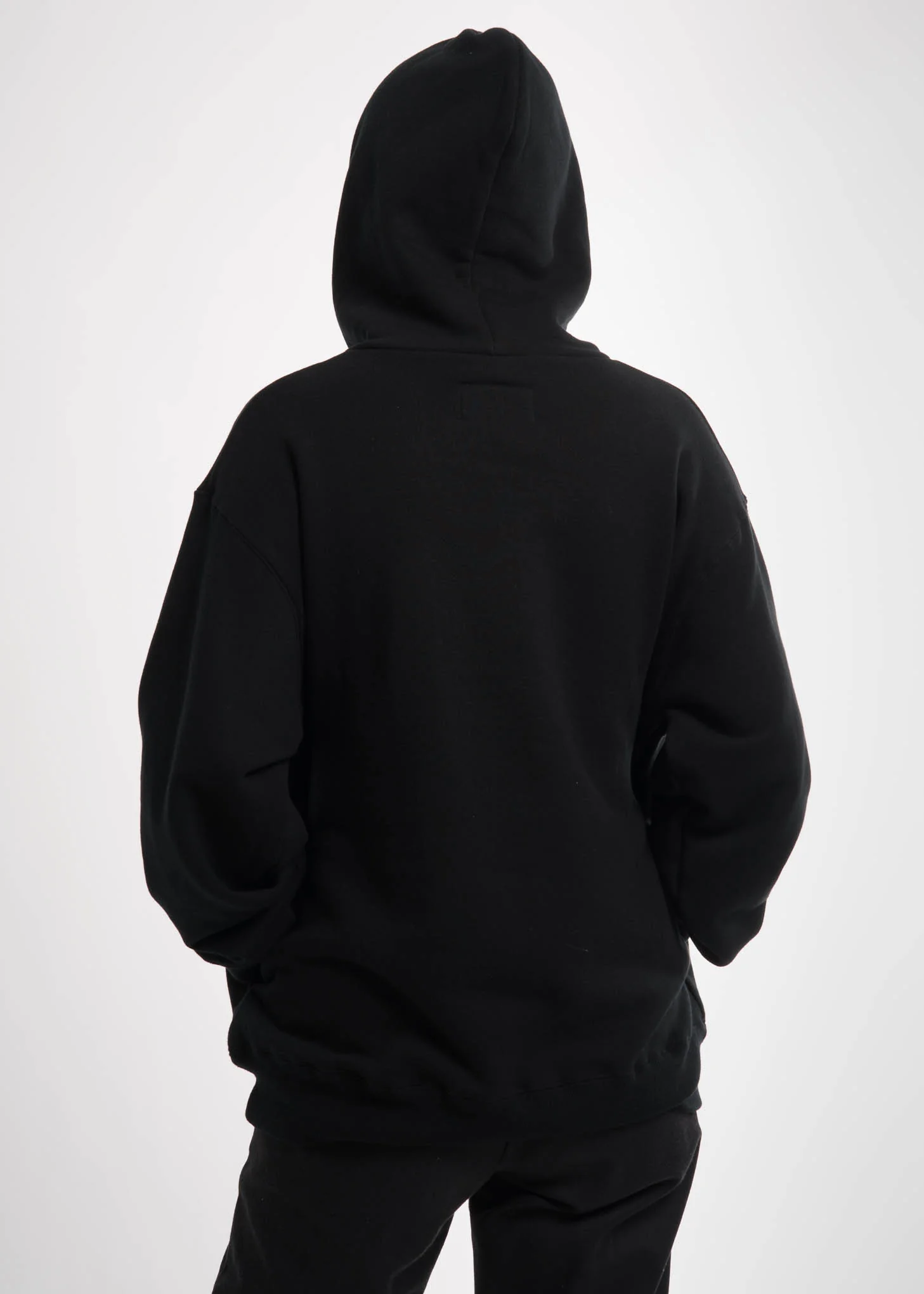 Black Deadstock Embroidery Hoodie - Image 4