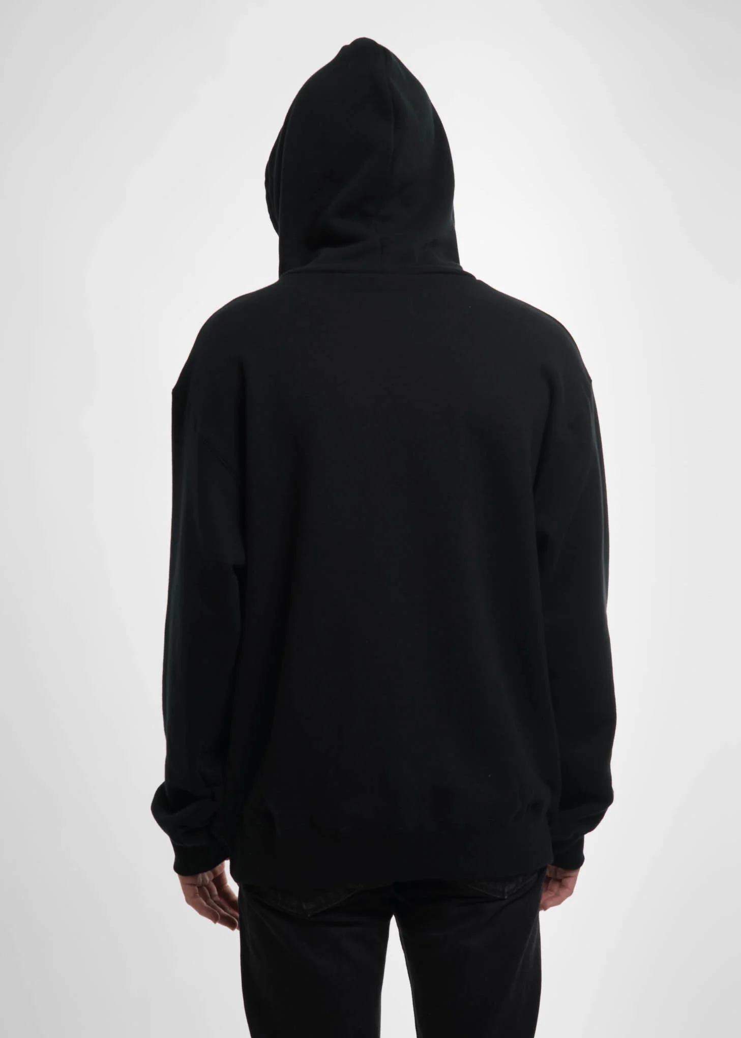 Black Deadstock Embroidery Hoodie - Image 3