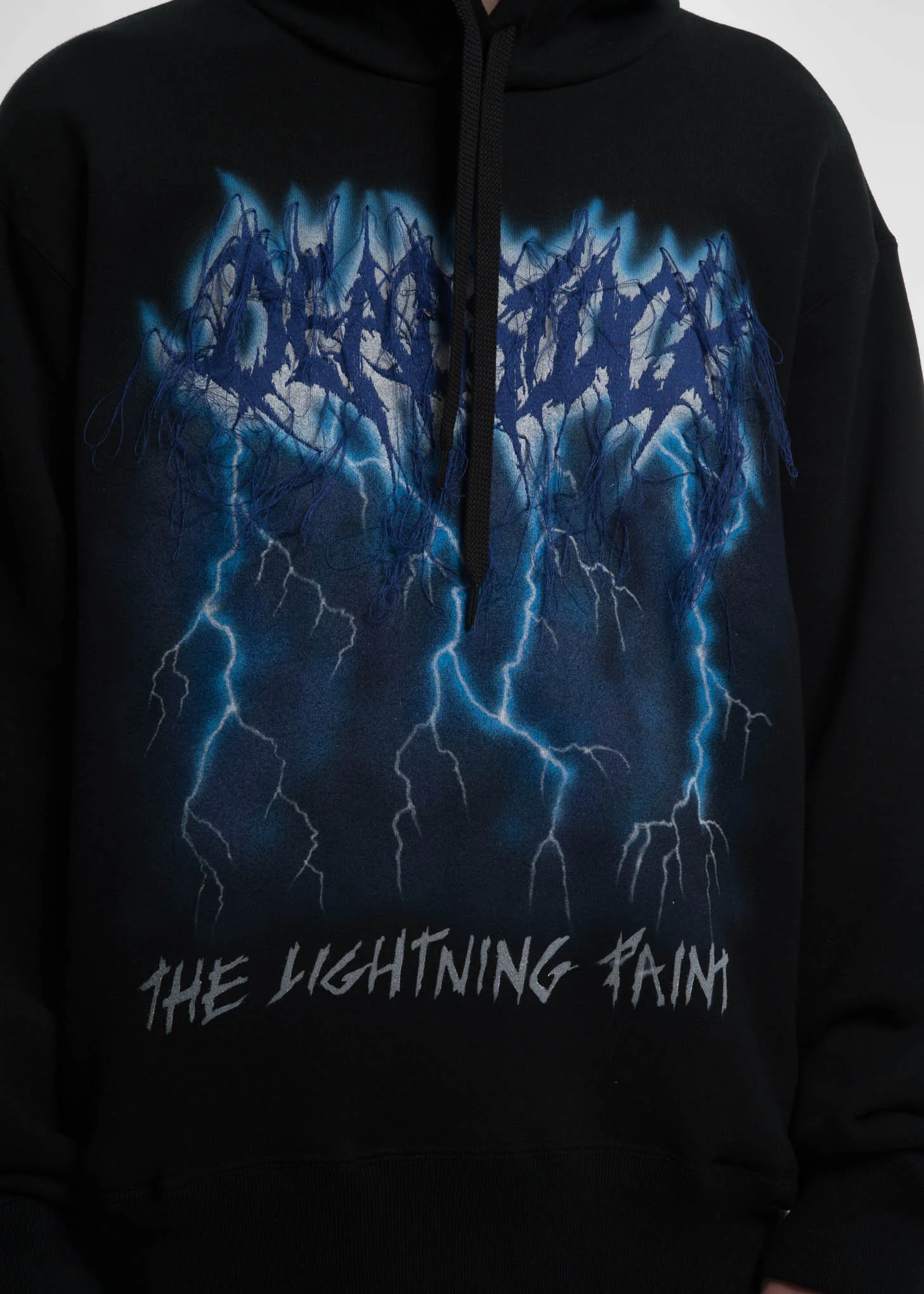 Black Deadstock Embroidery Hoodie - Image 4