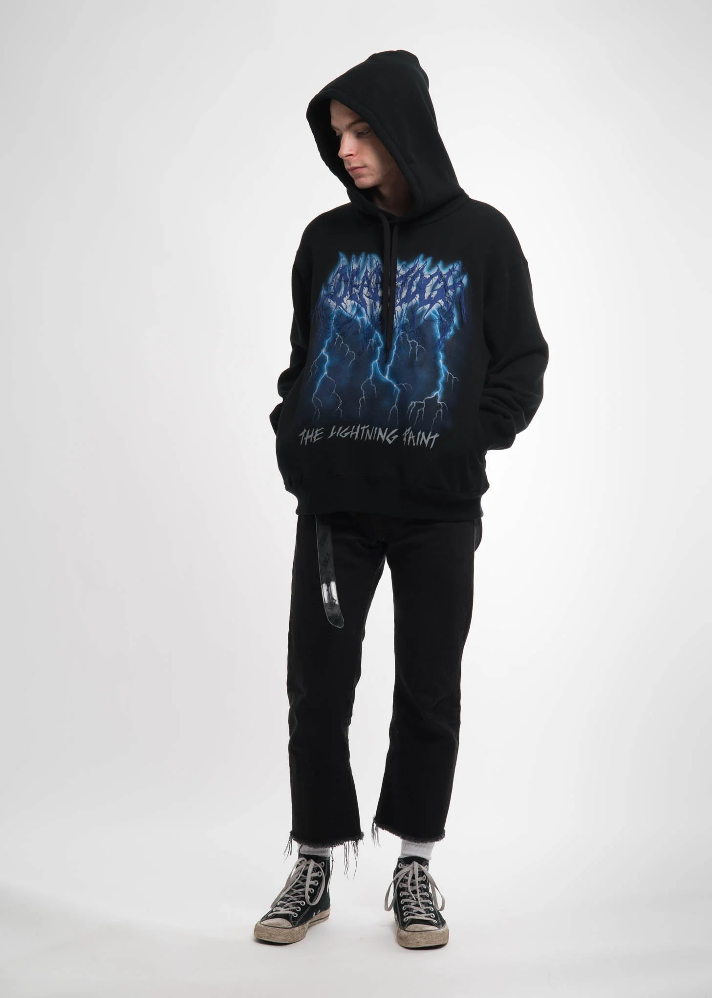 Black Deadstock Embroidery Hoodie - Image 5