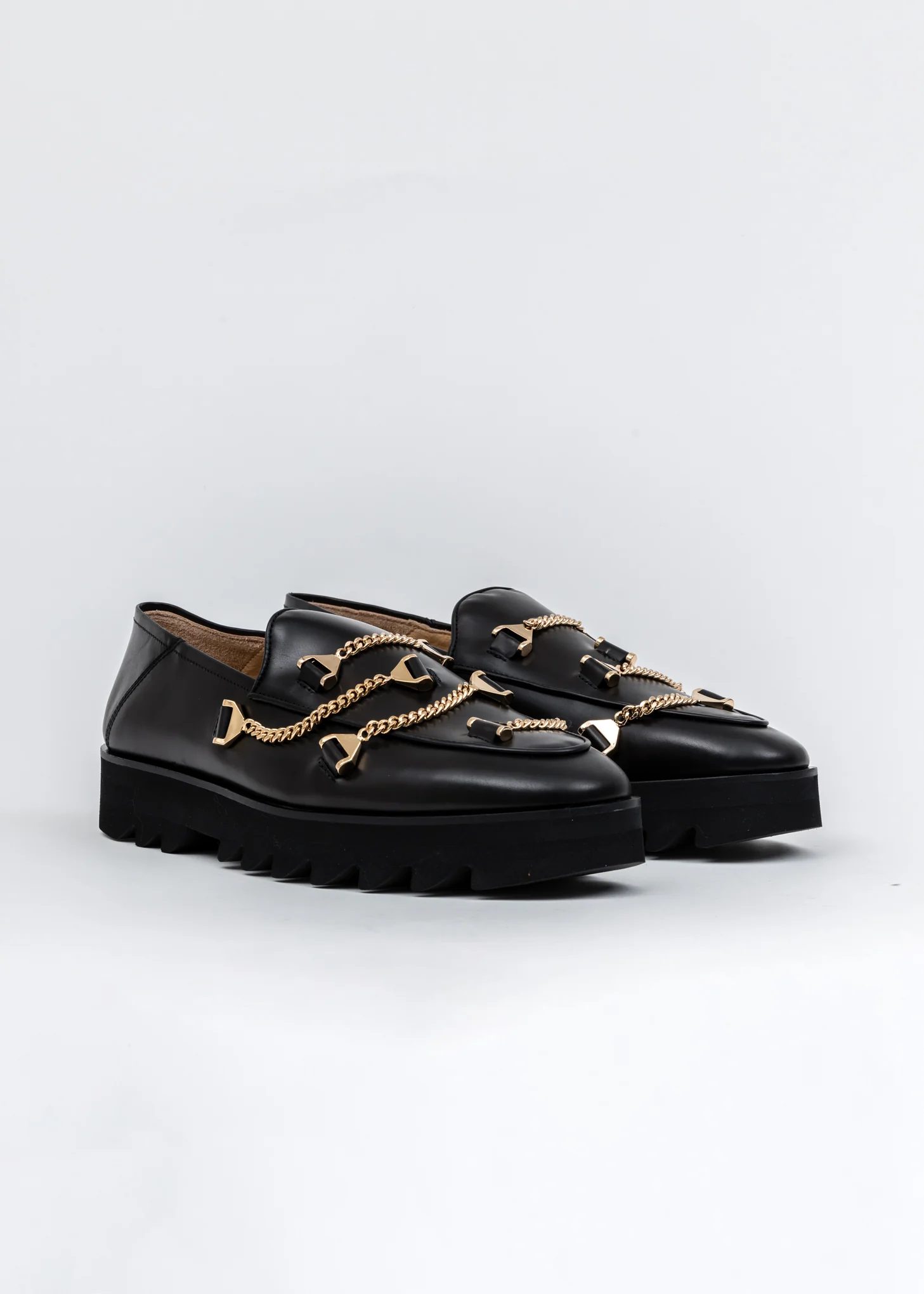 Black KIDILL × HYUSTO Debbie Leather Sole Loafer - - Image 3