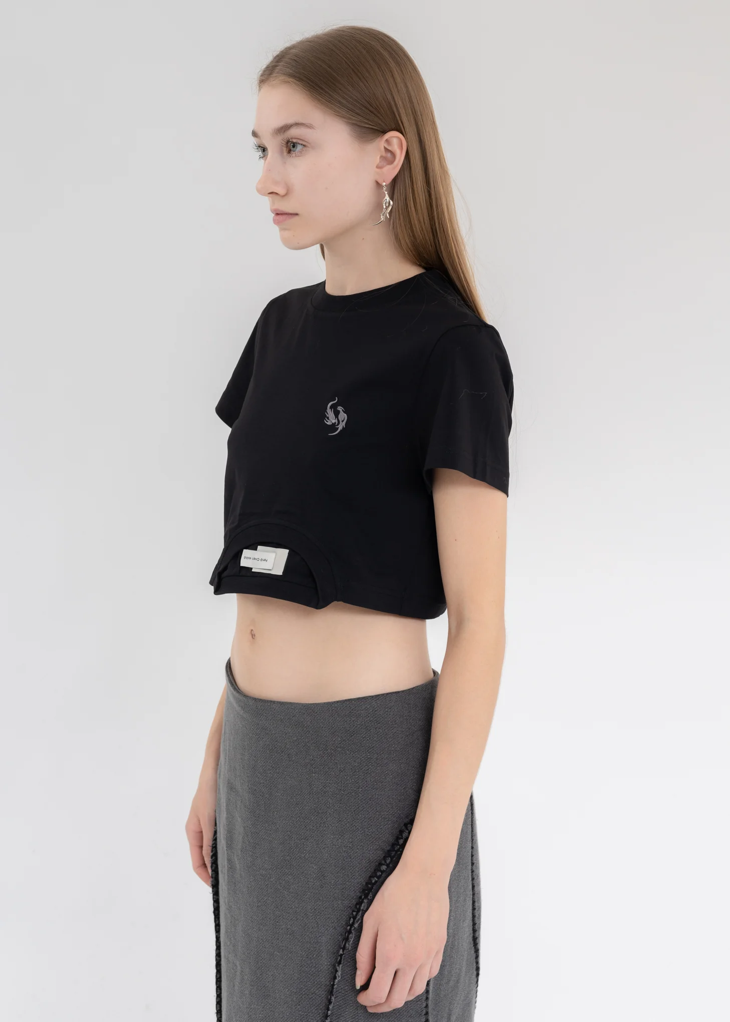 BLACK DECONSTRUCTED T-SHIRT - Image 3
