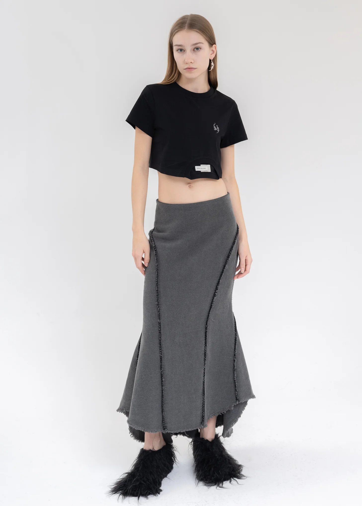 BLACK DECONSTRUCTED T-SHIRT - Image 5