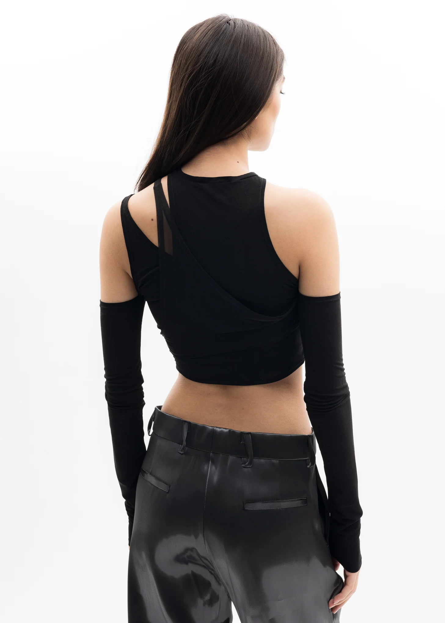 Black DECONSTRUCTED Top - Image 4