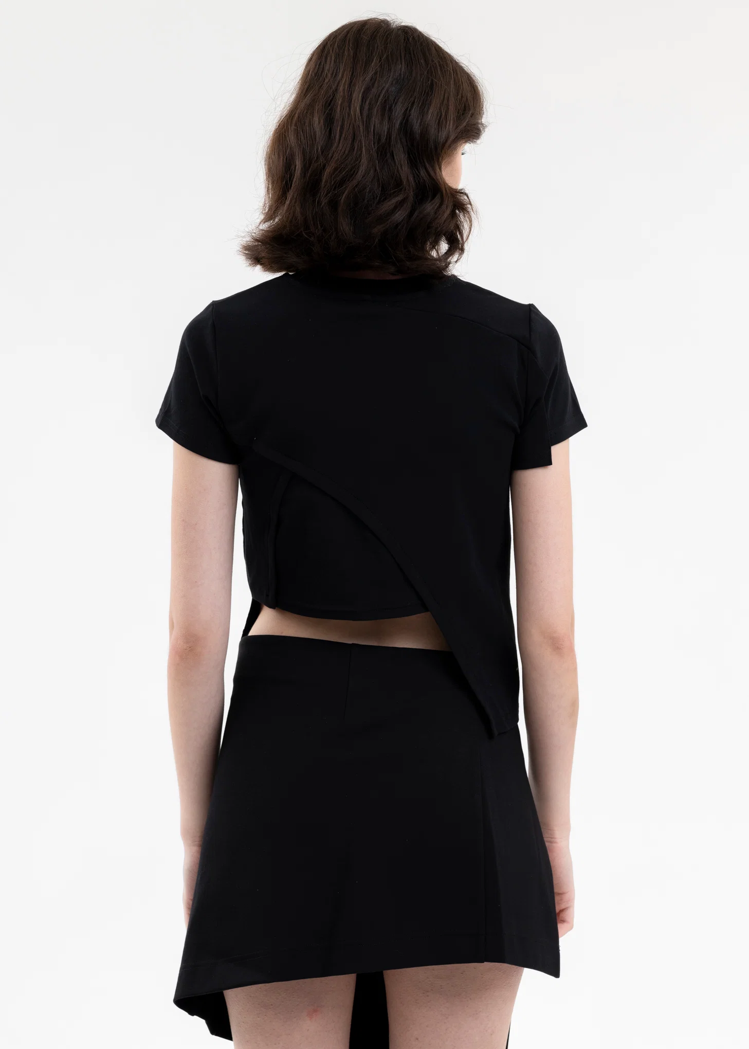 BLACK DECONSTRUCTED TSHIRT - Image 4