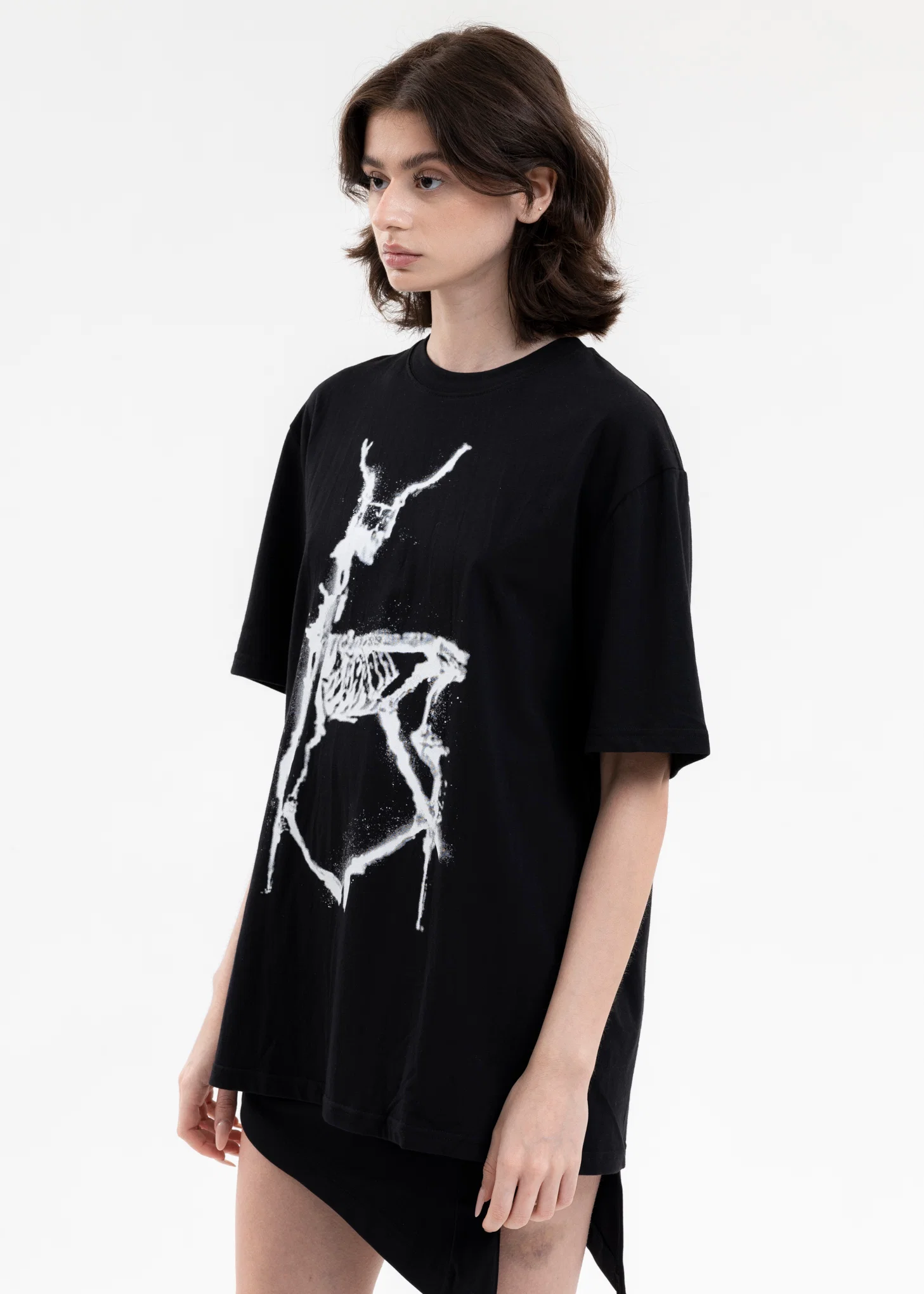 BLACK DELUGE PRINT T-SHIRT - Image 2