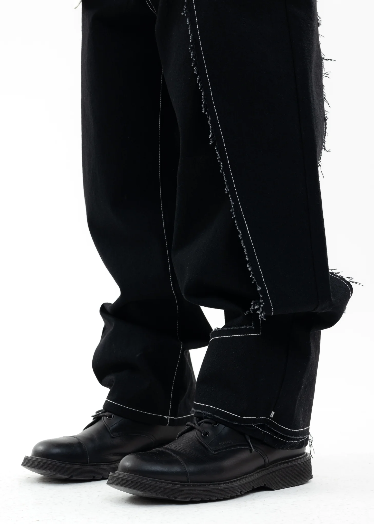 Black Destroy Denim Pants - Image 6