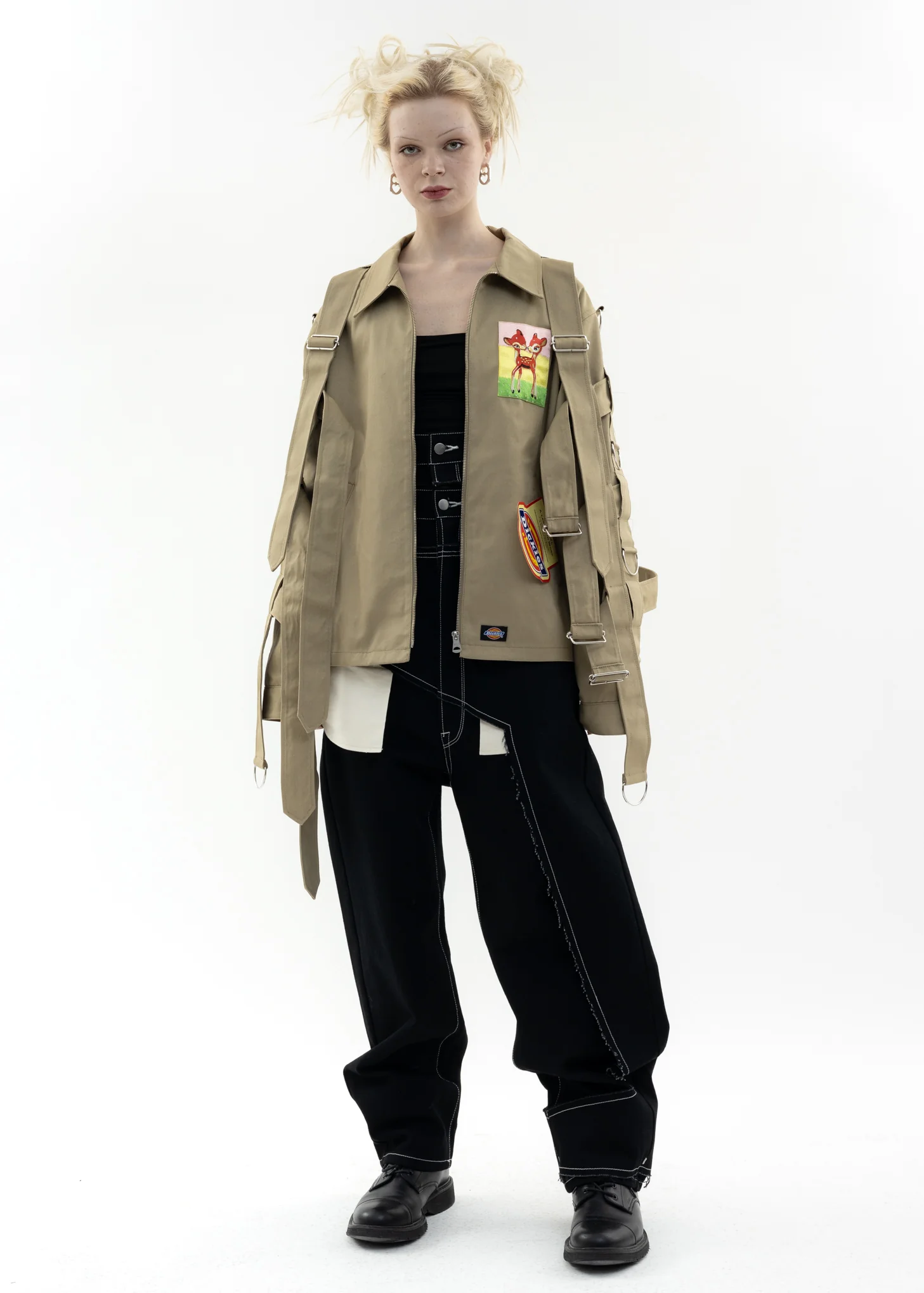 Black Destroy Denim Pants - Image 7