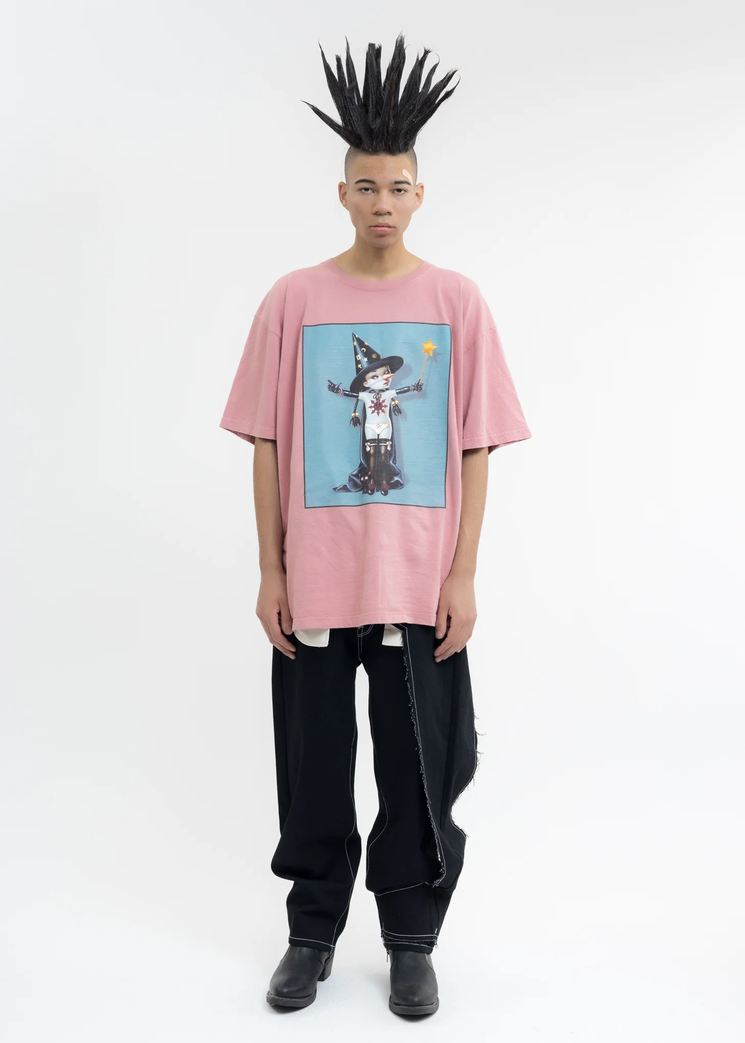 Black Destroy Denim Pants - Image 10