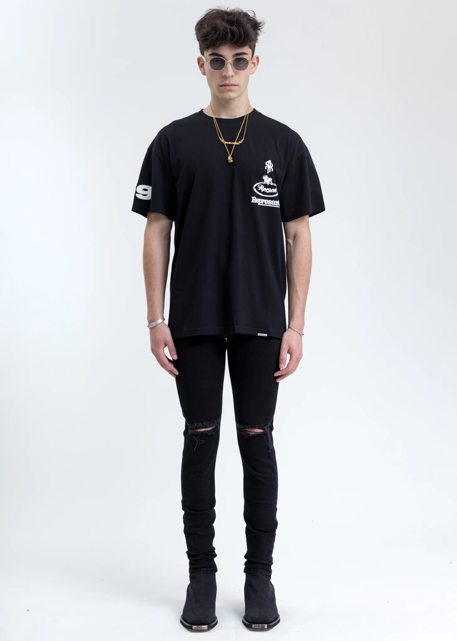 Black Destroyer Denim Jeans - Image 7