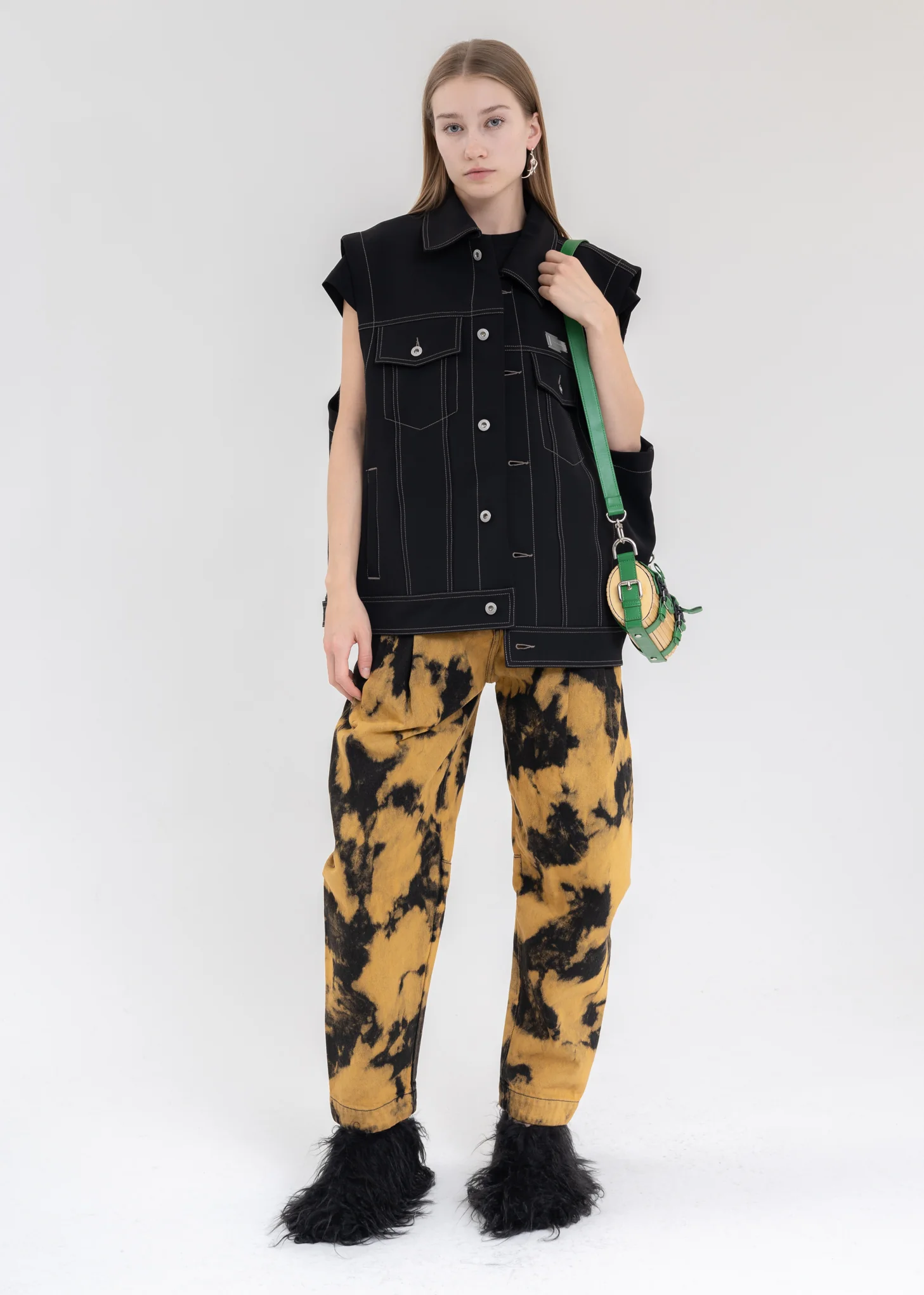 Black DETACHABLE TWO-PIECE JACKET - Image 8