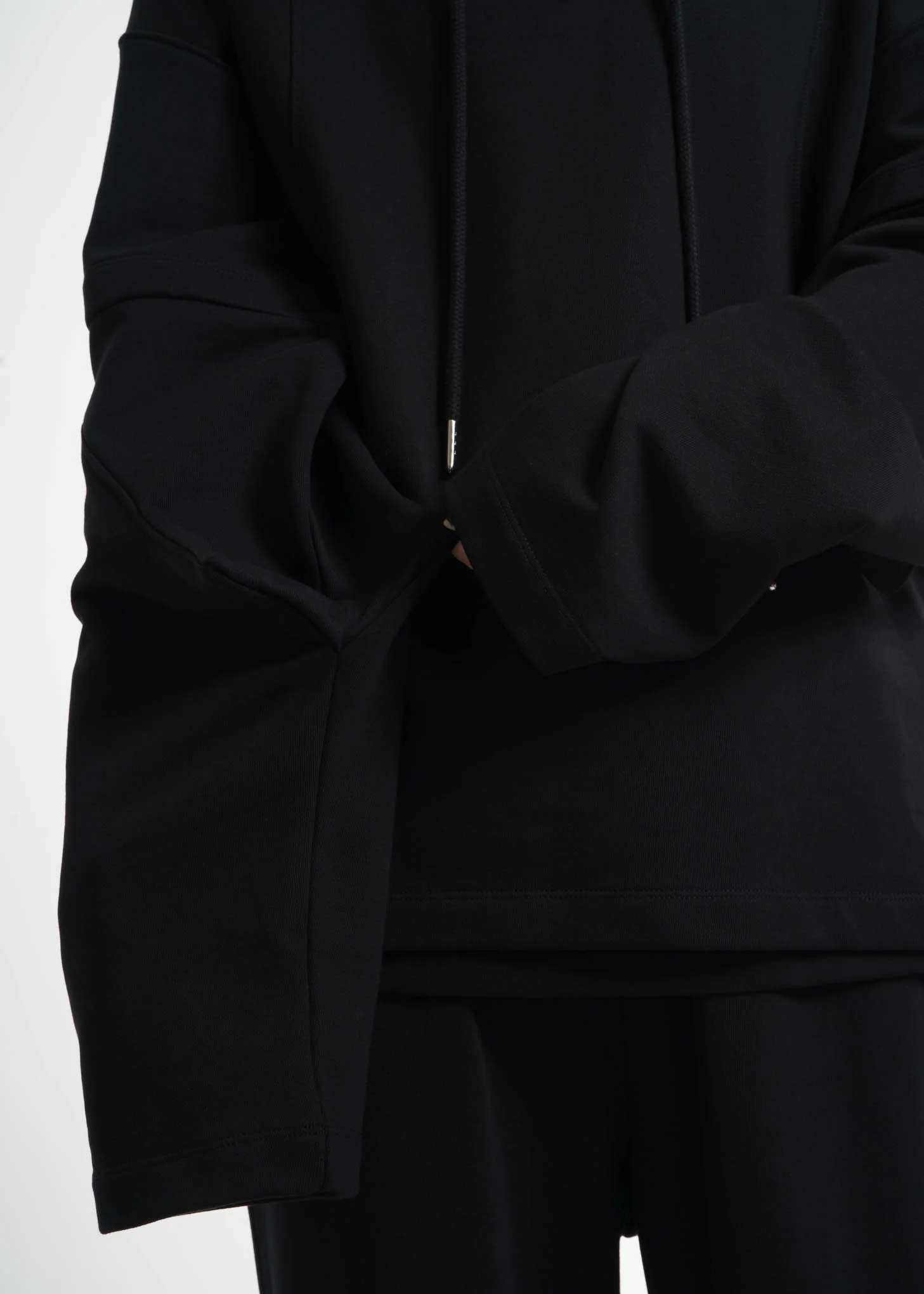 Black Distorted Arm Hoodie - Image 5