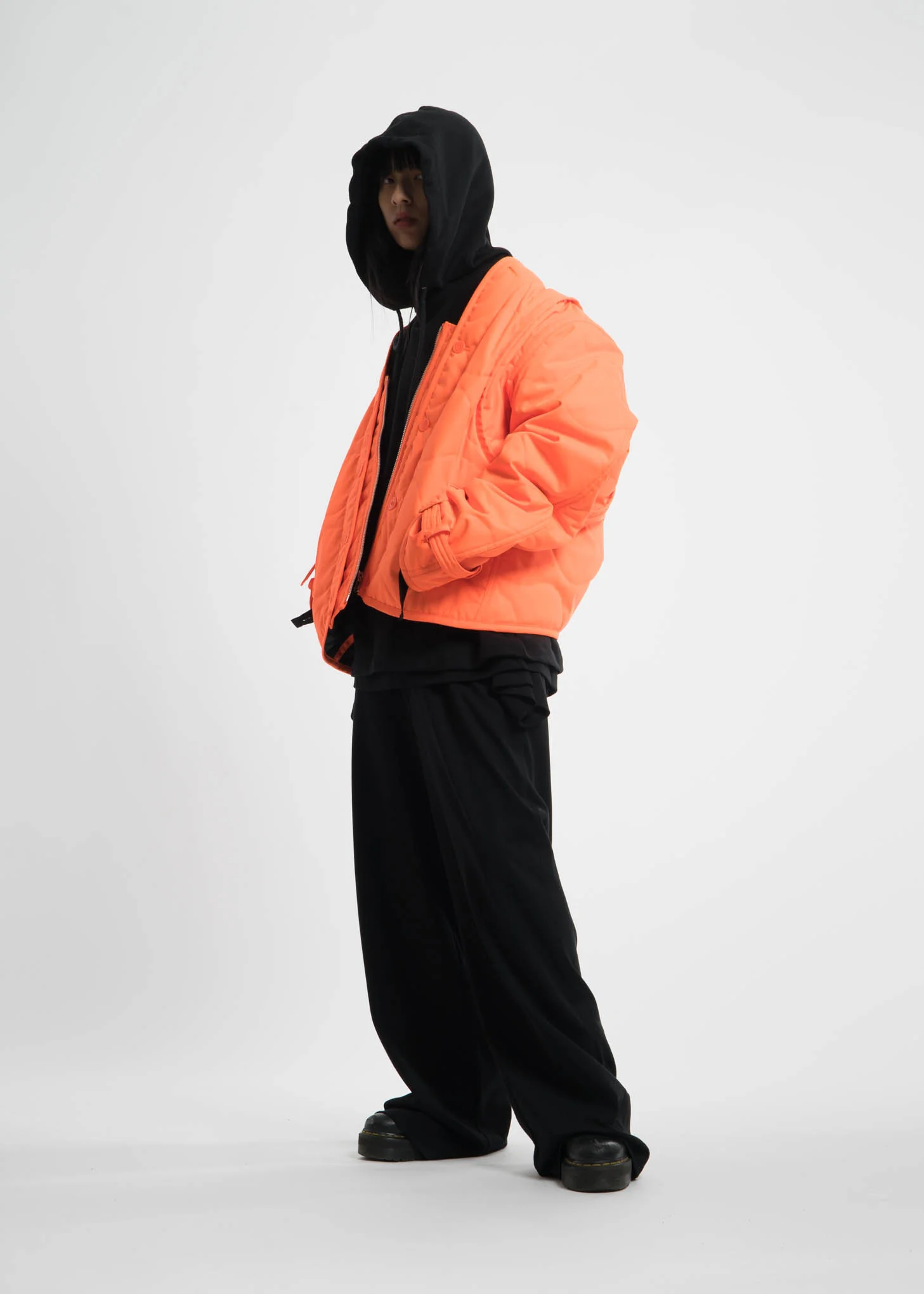 Black Distorted Arm Hoodie - Image 8