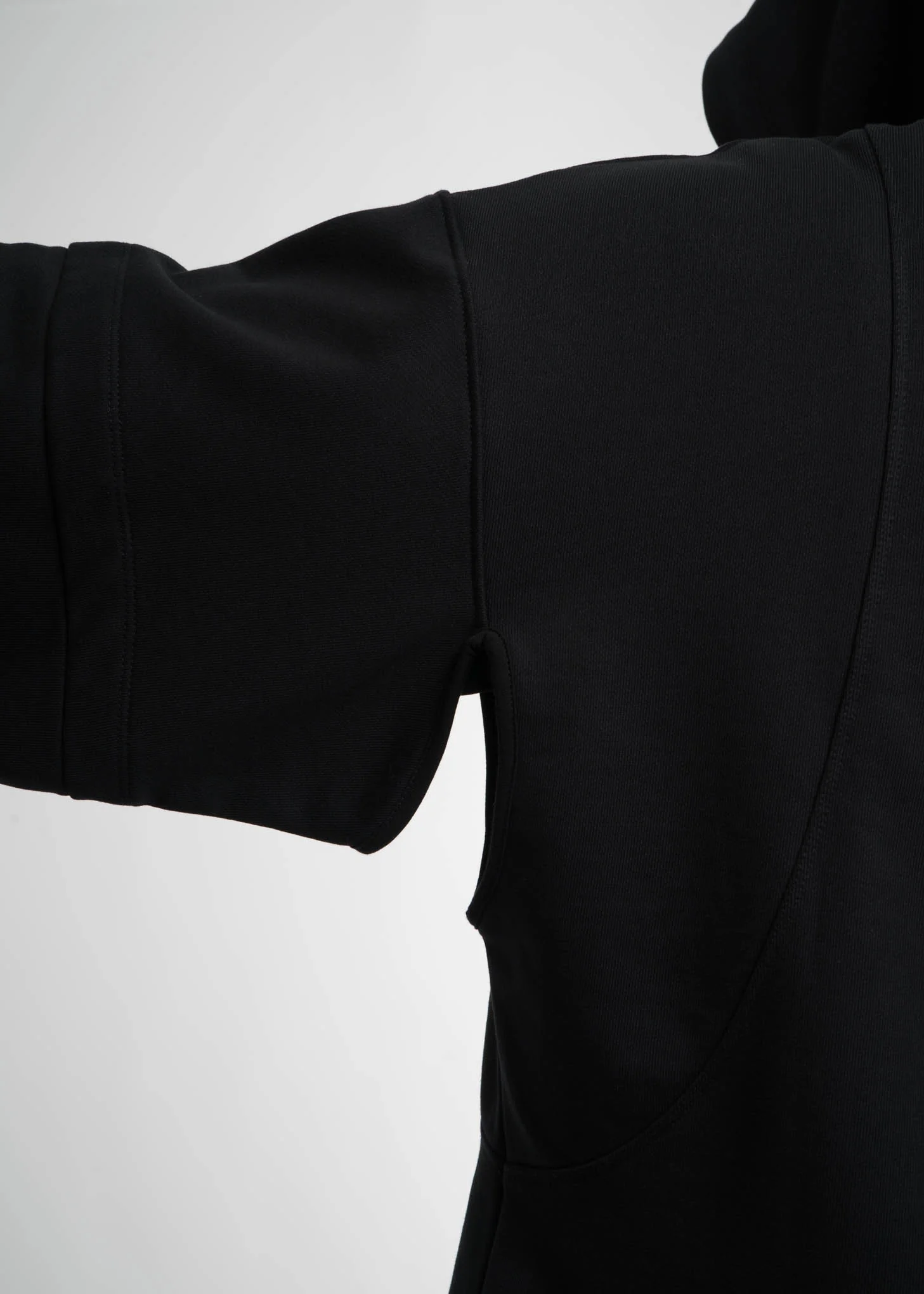 Black Distorted Arm Hoodie - Image 5