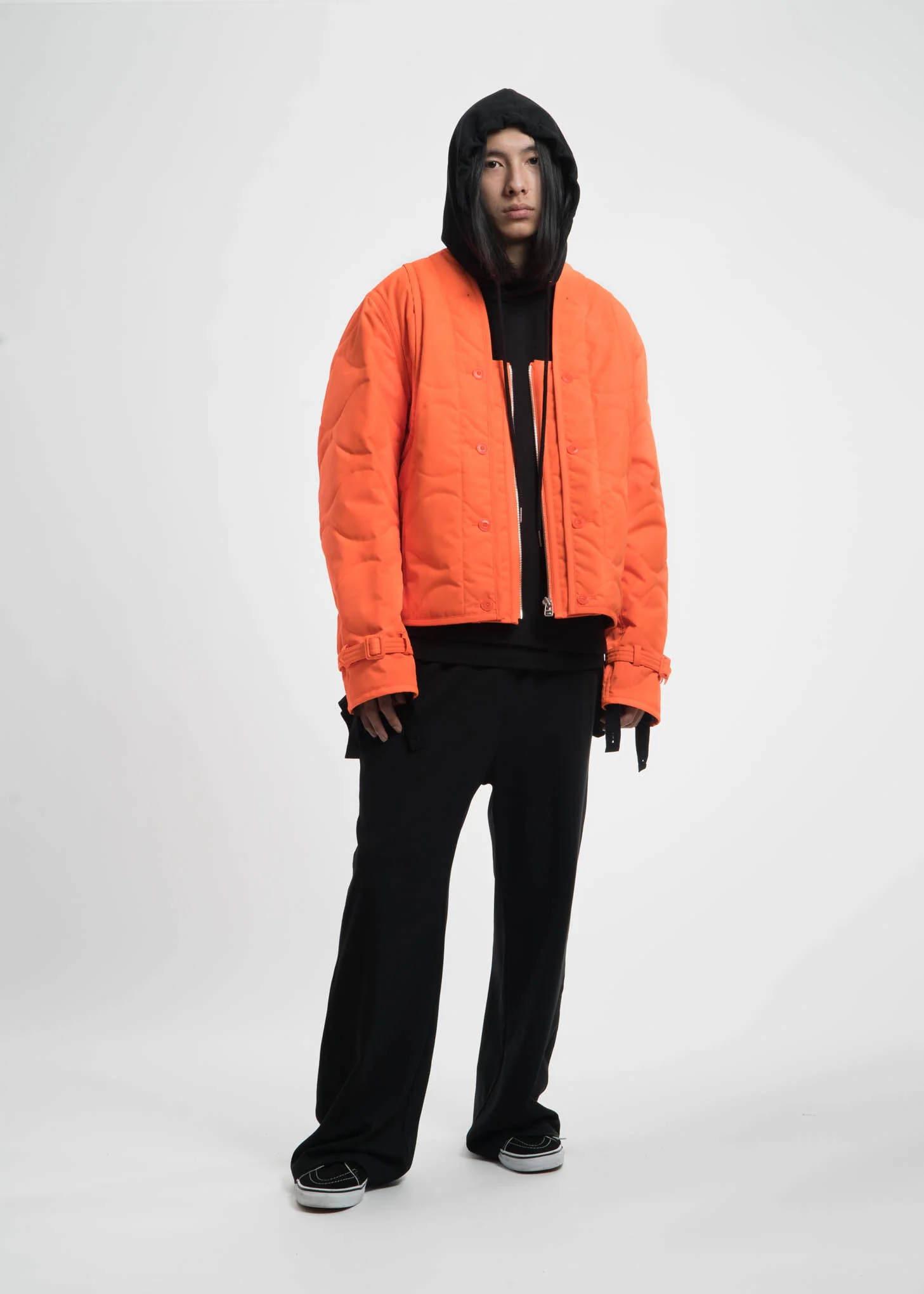 Black Distorted Arm Hoodie - Image 8