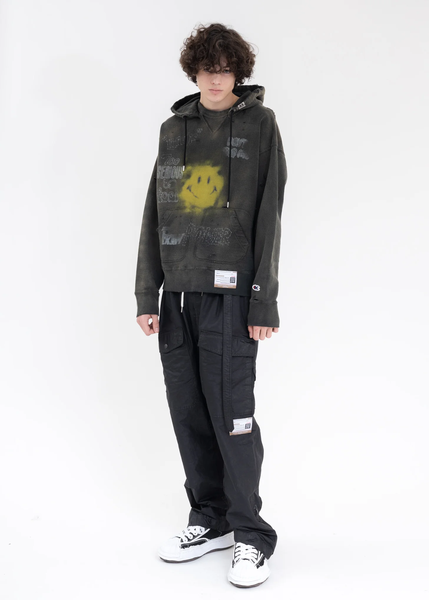 Black Distressed Hoodie - Image 6
