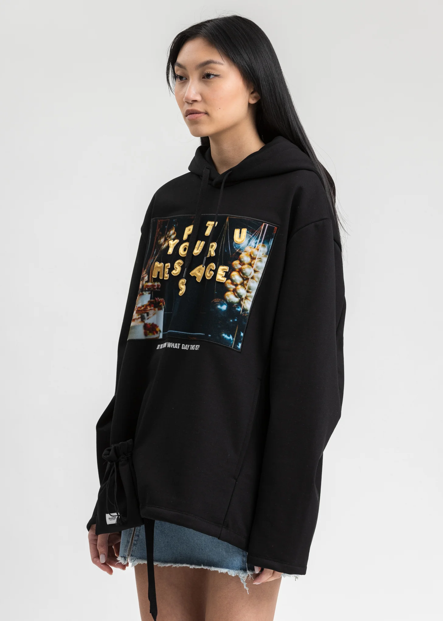 Black DIY Alphabet Hoodie - Image 3