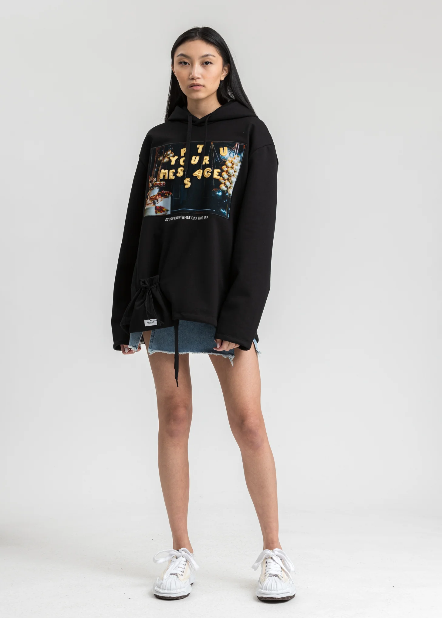 Black DIY Alphabet Hoodie - Image 5