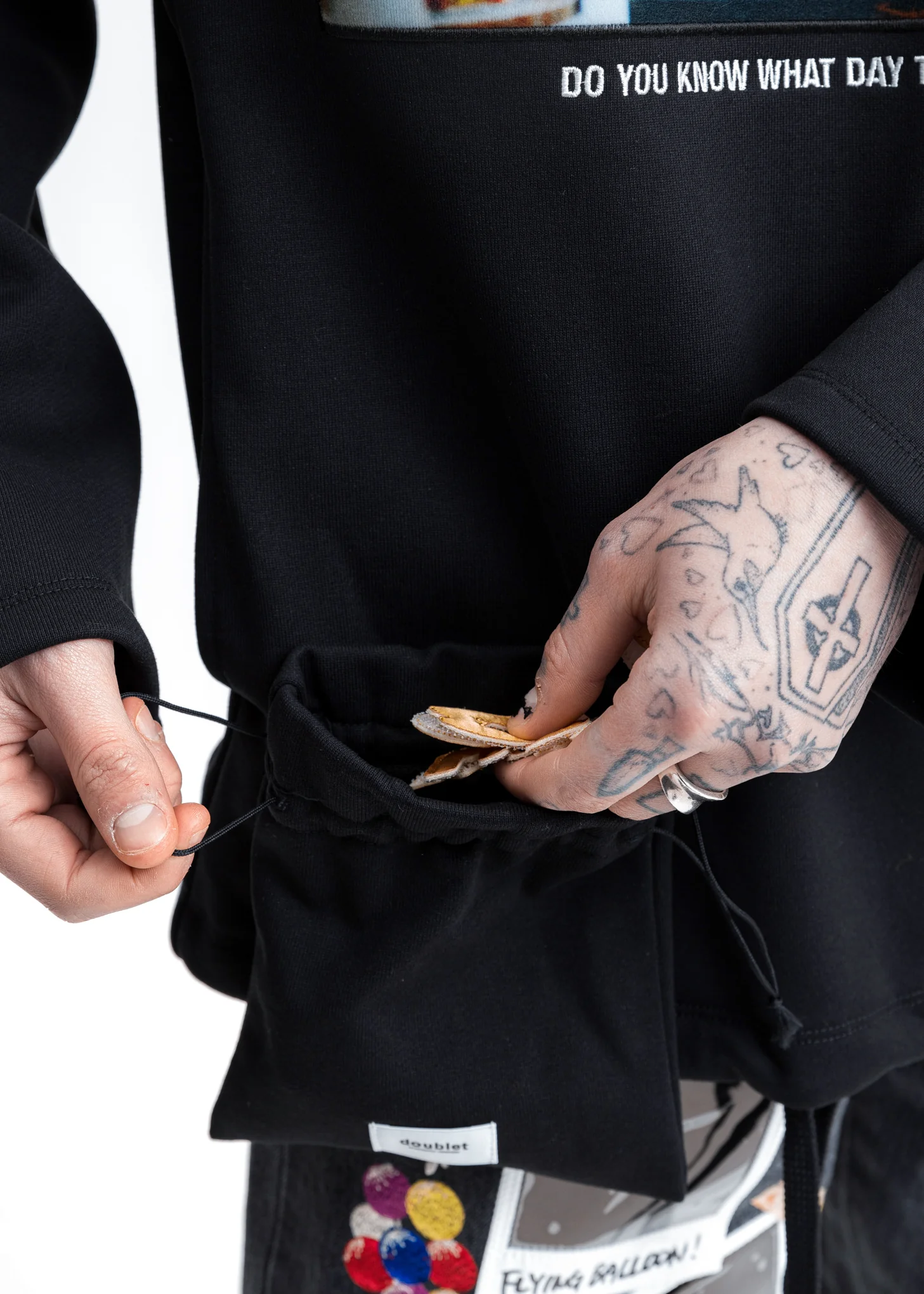 Black DIY Alphabet Hoodie - Image 5