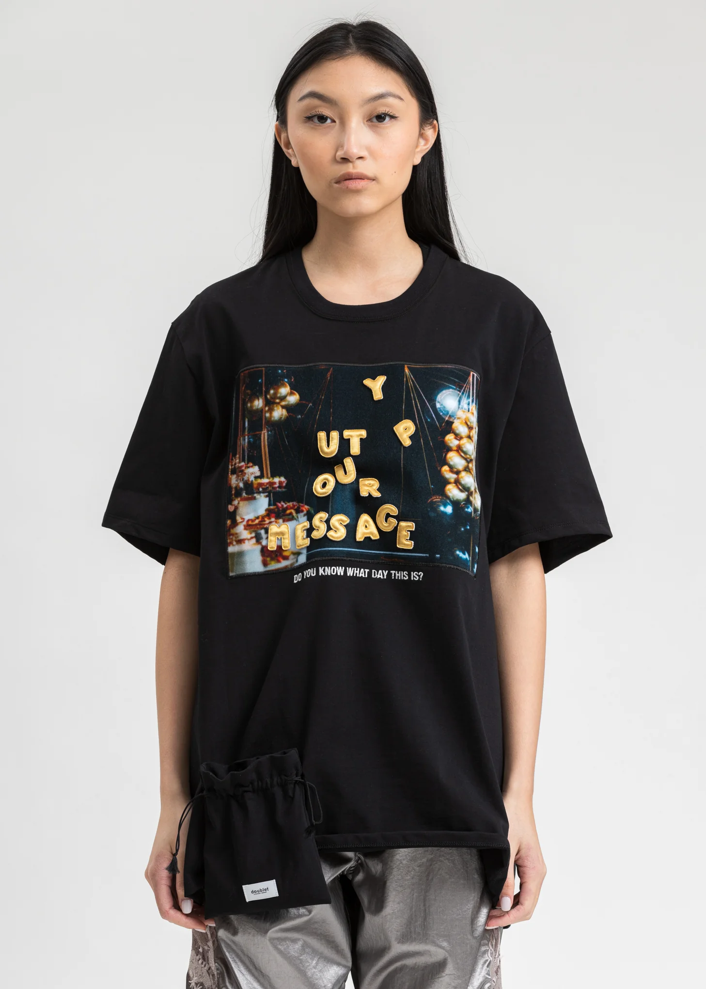 Black DIY Alphabet T-Shirt