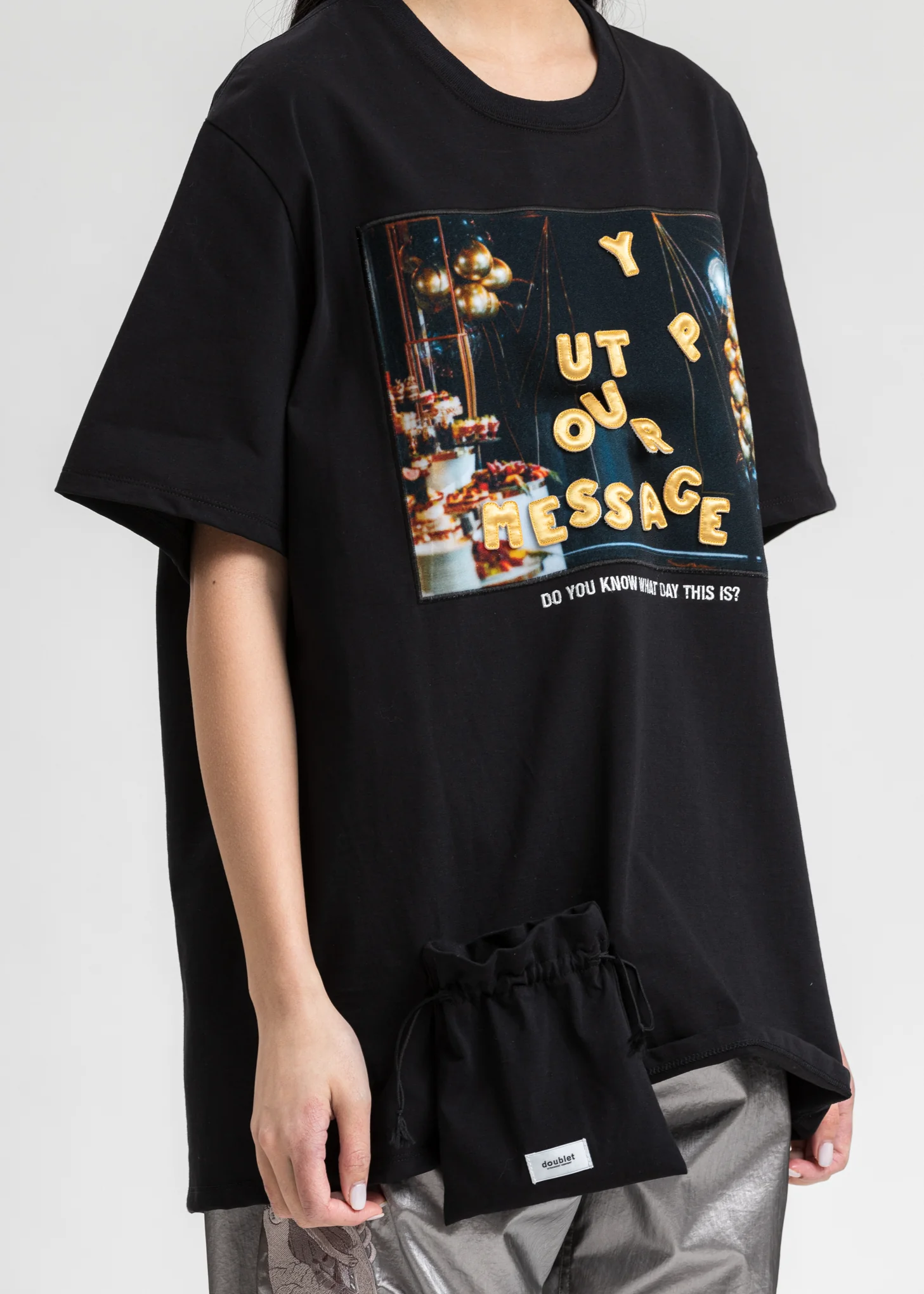 Black DIY Alphabet T-Shirt - Image 2