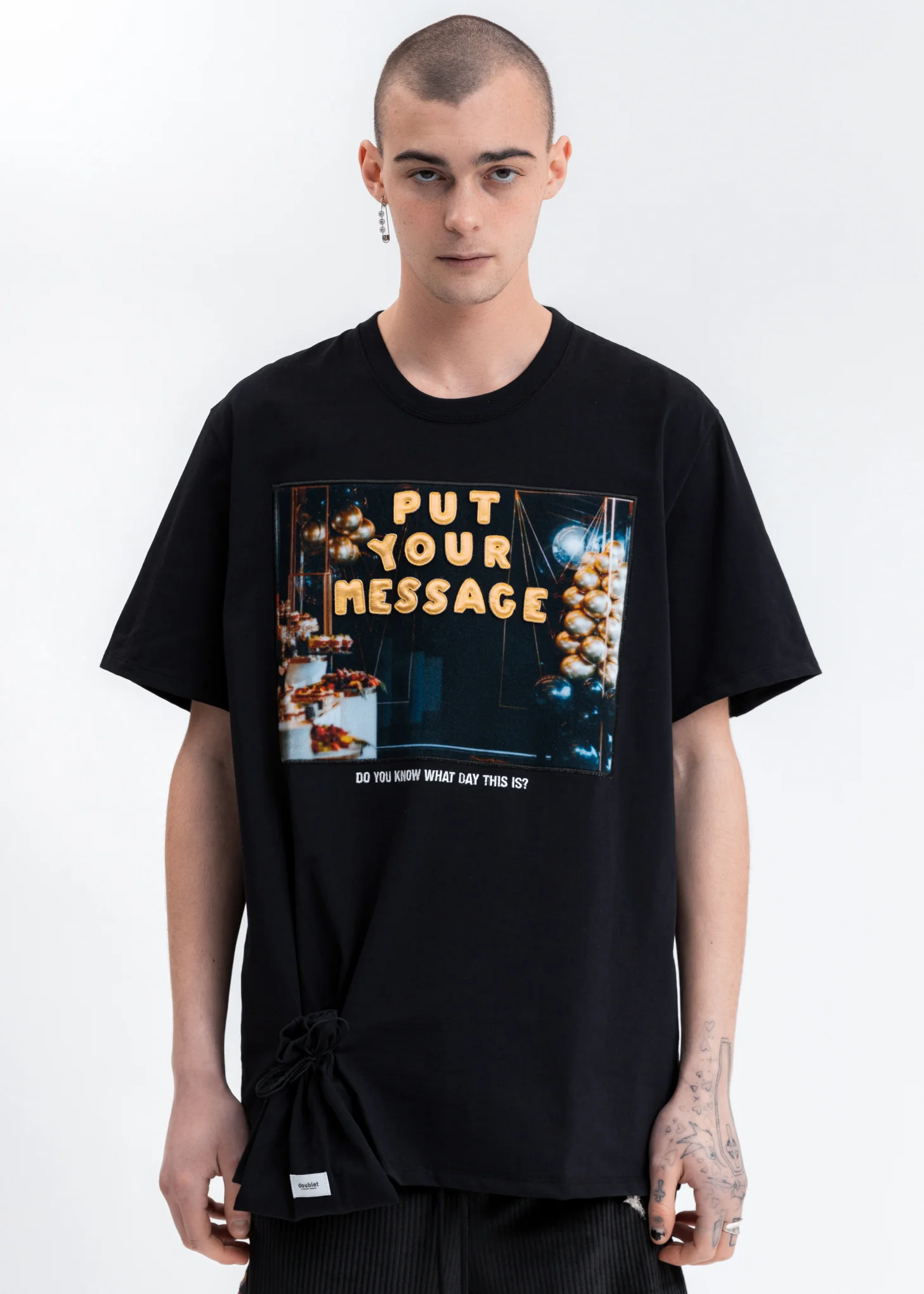 Black DIY Alphabet T-Shirt