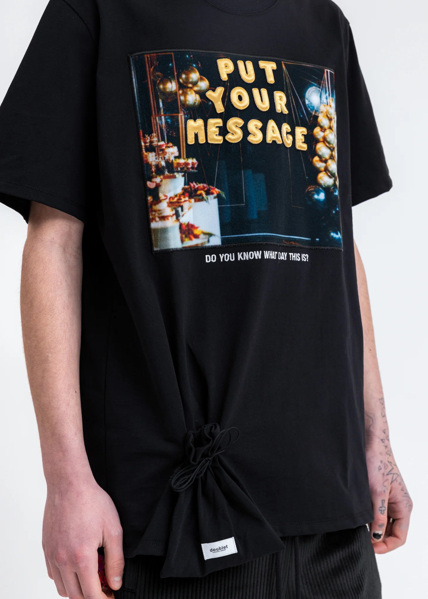 Black DIY Alphabet T-Shirt - Image 3