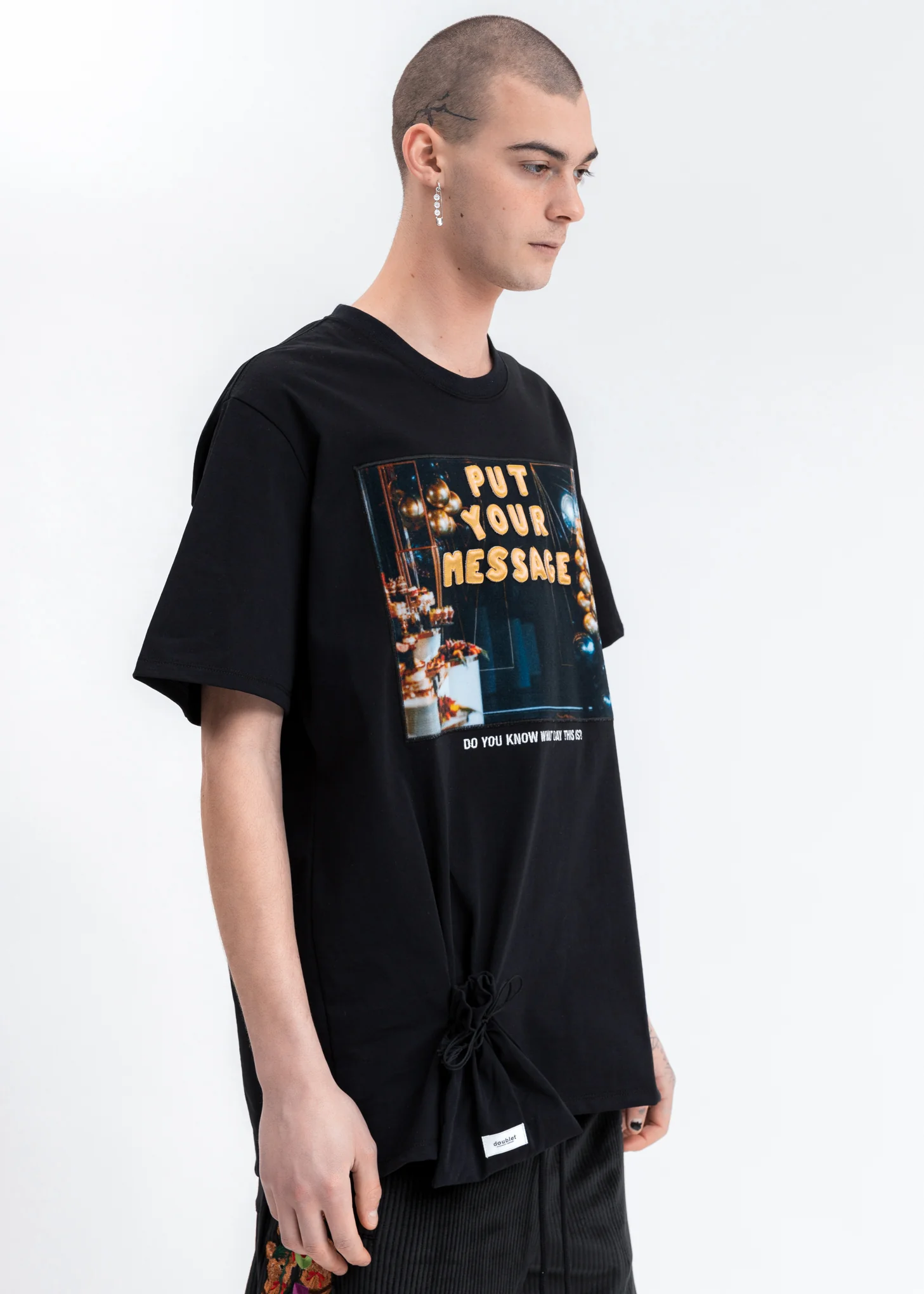 Black DIY Alphabet T-Shirt - Image 4