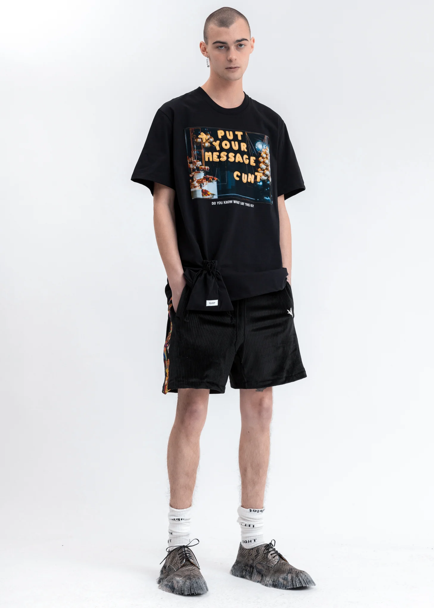Black DIY Alphabet T-Shirt - Image 6