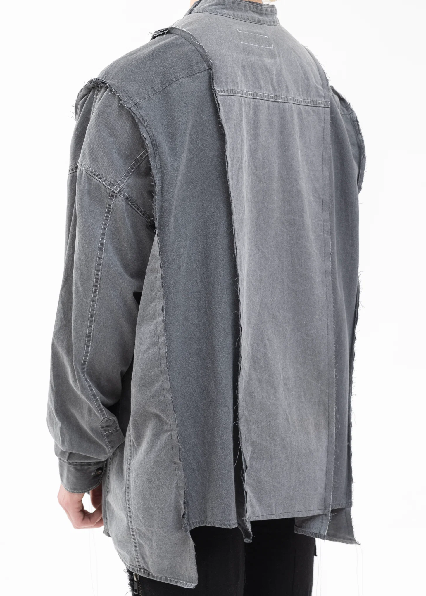 Black Docking Wide Denim Samue Shirts -Style 1 - Image 2