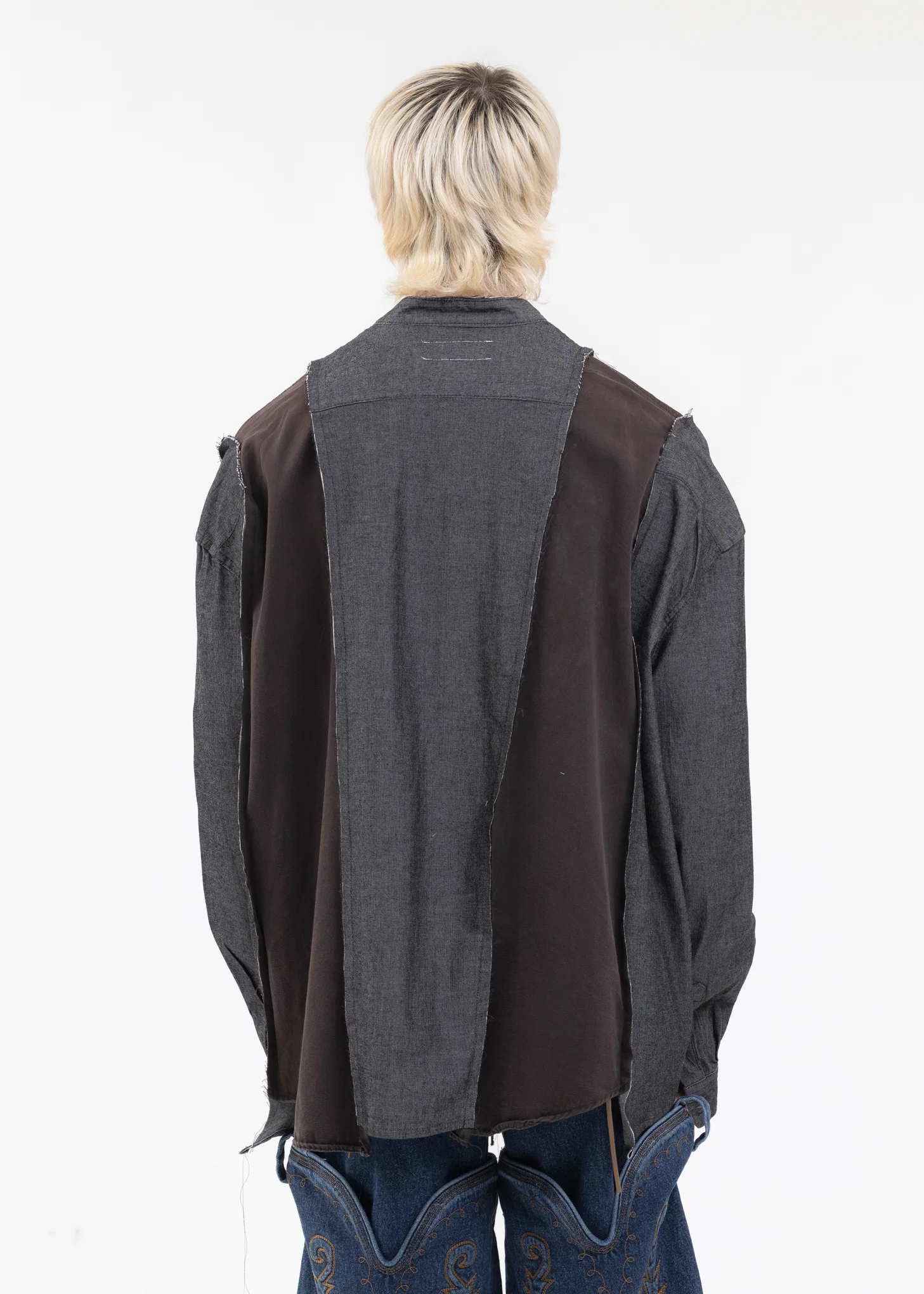 Black Docking Wide Denim Samue Shirts -Style 2 - Image 2