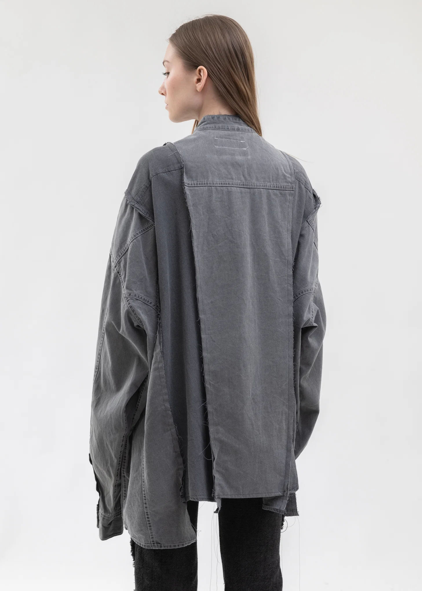Black Docking Wide Denim Samue Shirts -Style 1 - Image 2