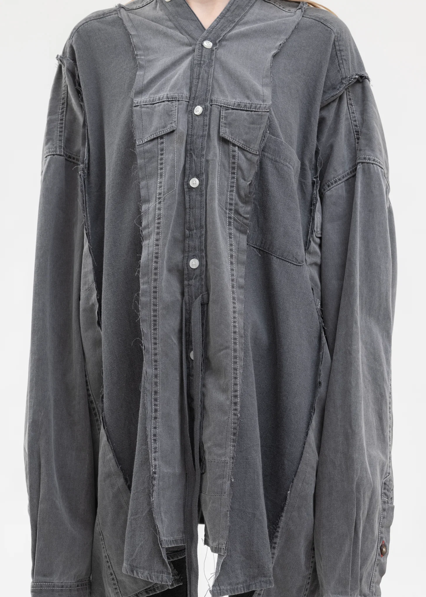 Black Docking Wide Denim Samue Shirts -Style 1 - Image 4