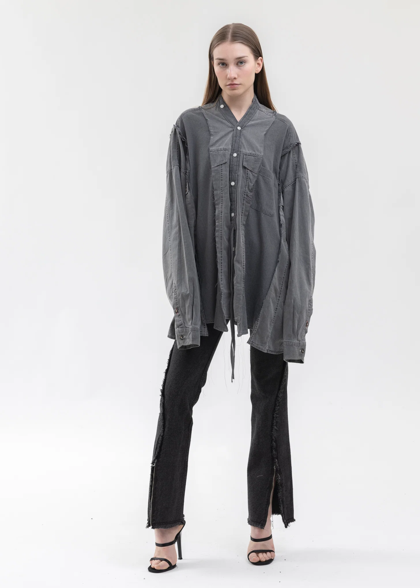 Black Docking Wide Denim Samue Shirts -Style 1 - Image 5