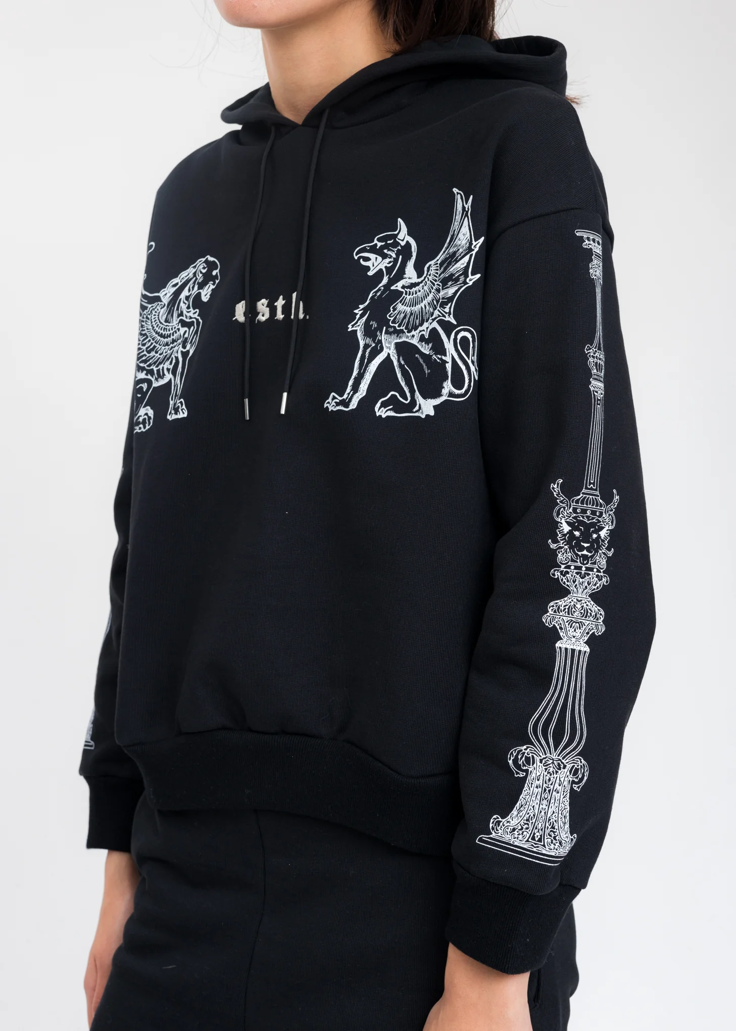 Black Dogz Short Hoodie - Image 2