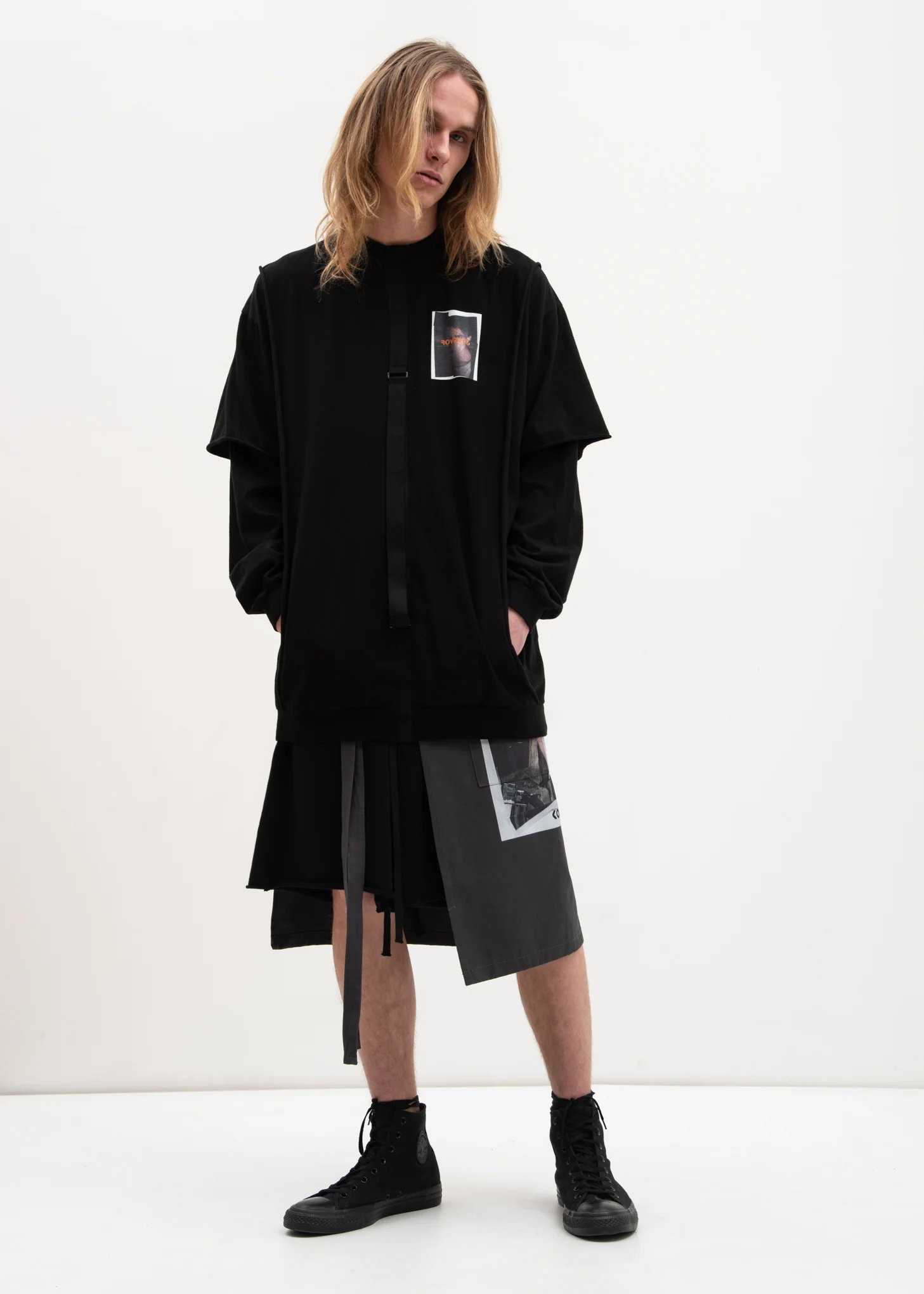 Black Double Layer Long Sleeve Rover P6 - Image 6