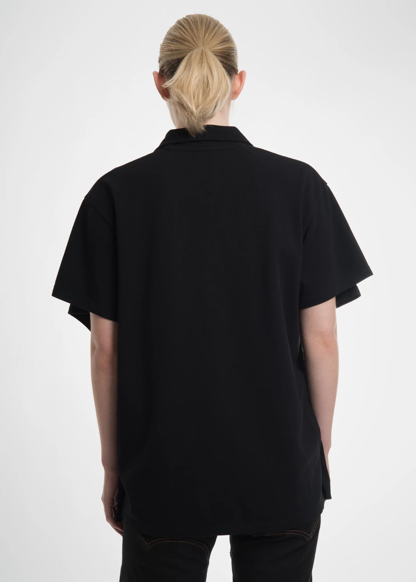 Black Double Layer Polo - Image 4