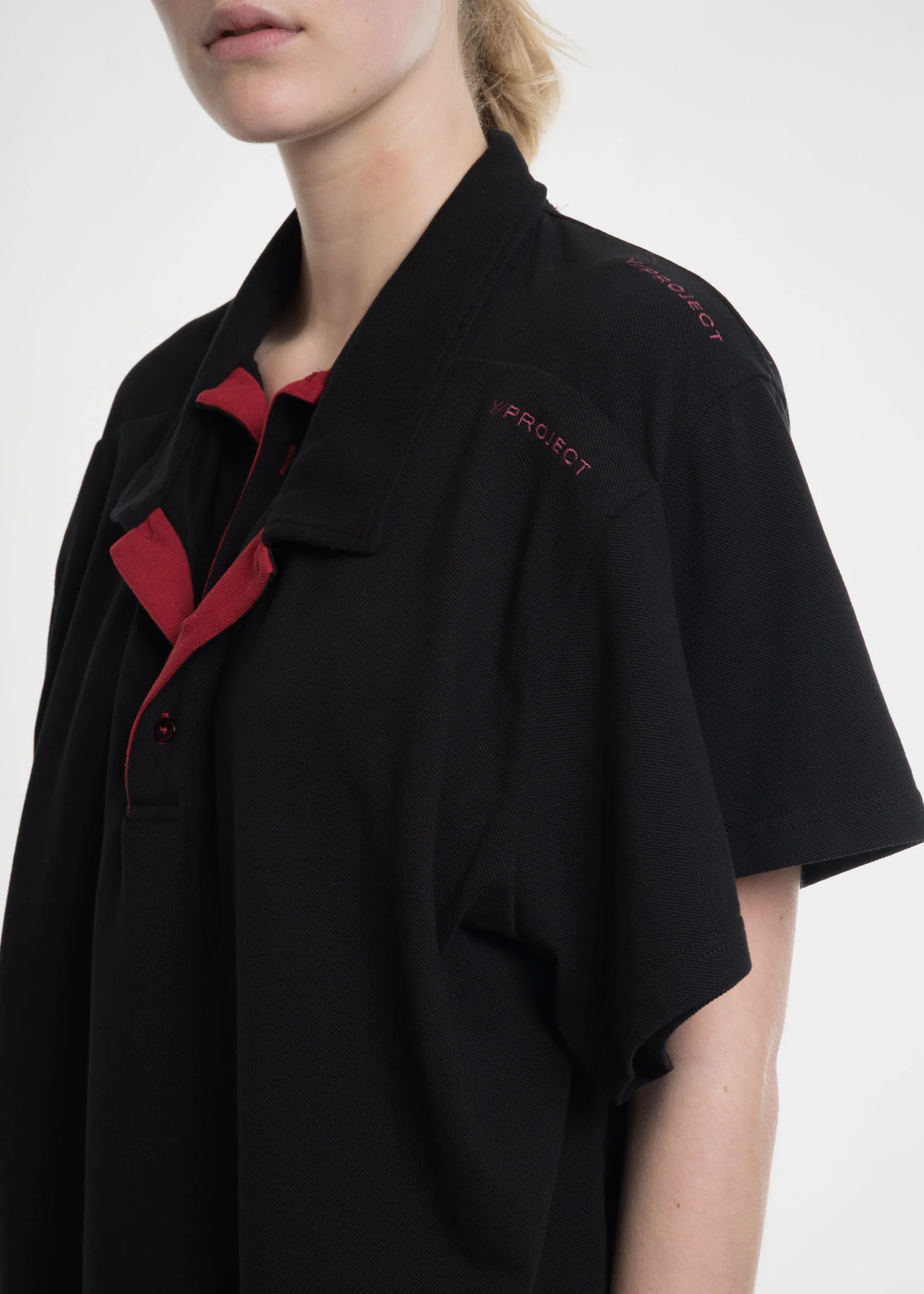 Black Double Layer Polo - Image 5