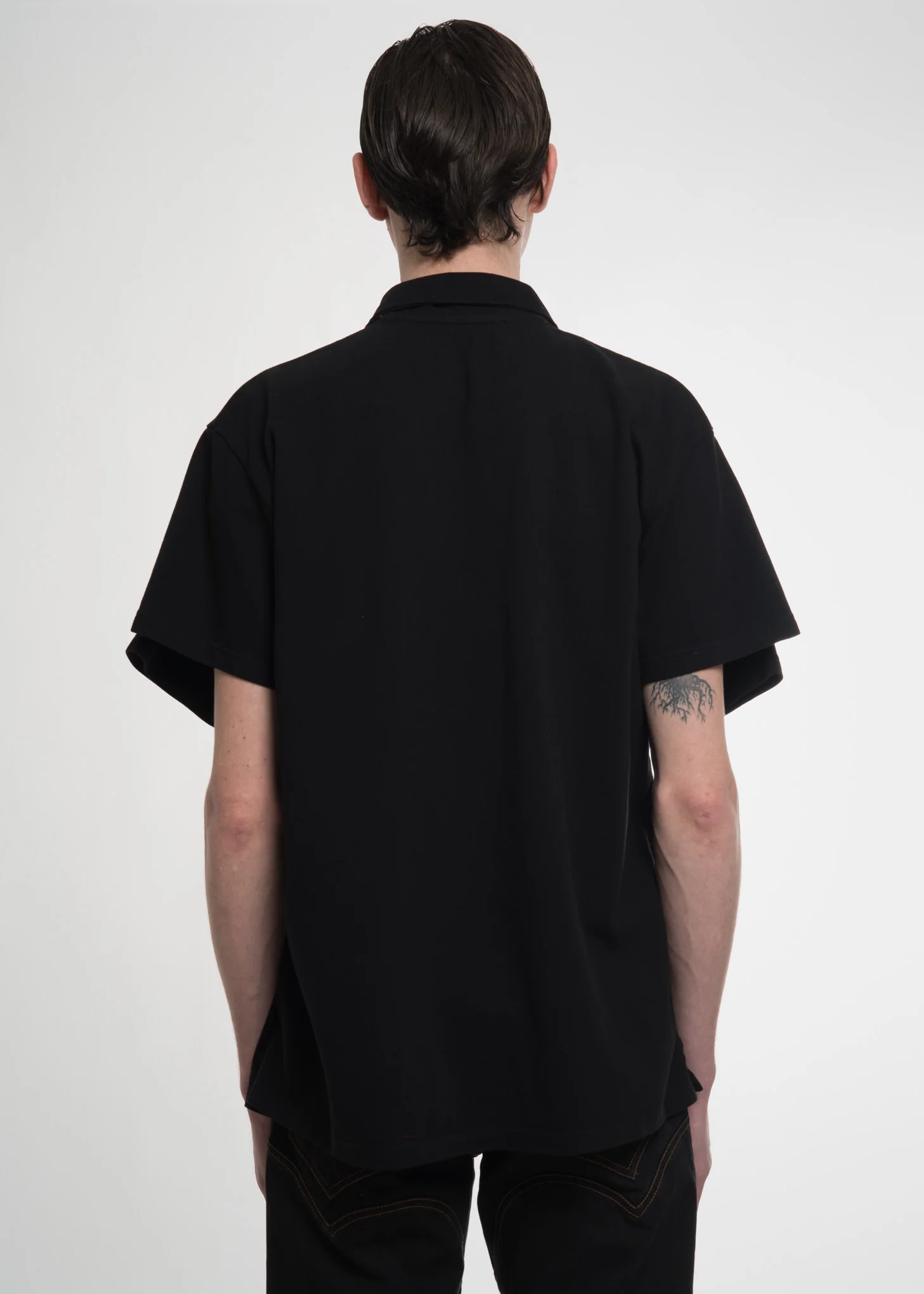 Black Double Layer Polo - Image 3