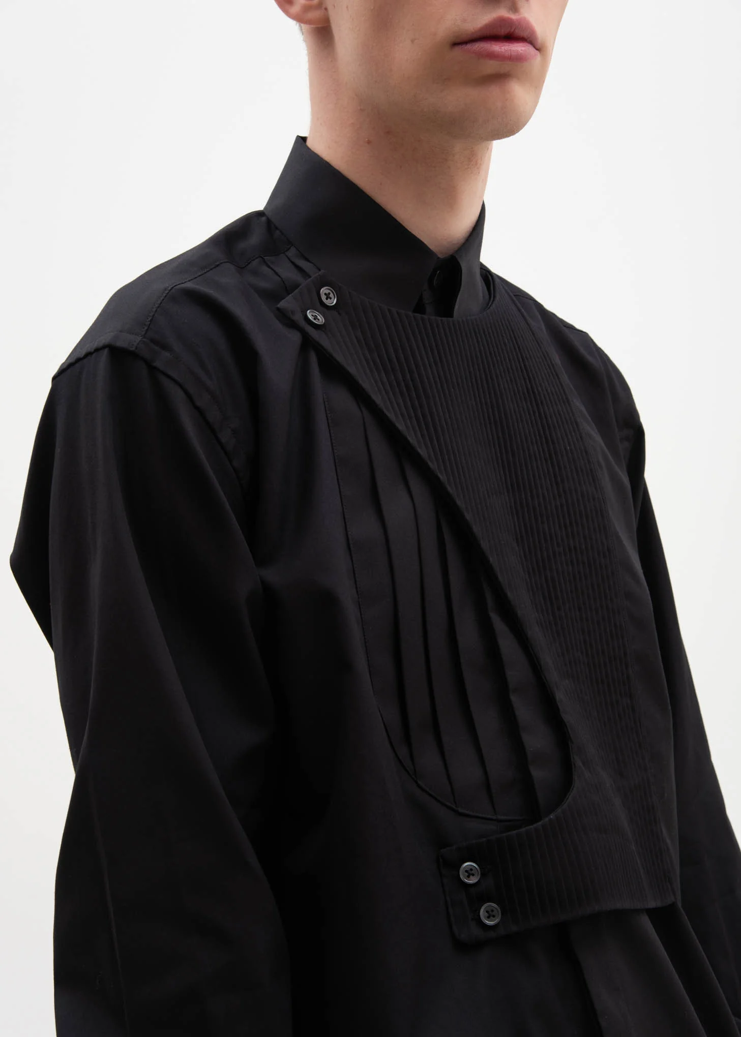 Black Double Layer Shirt - Image 5
