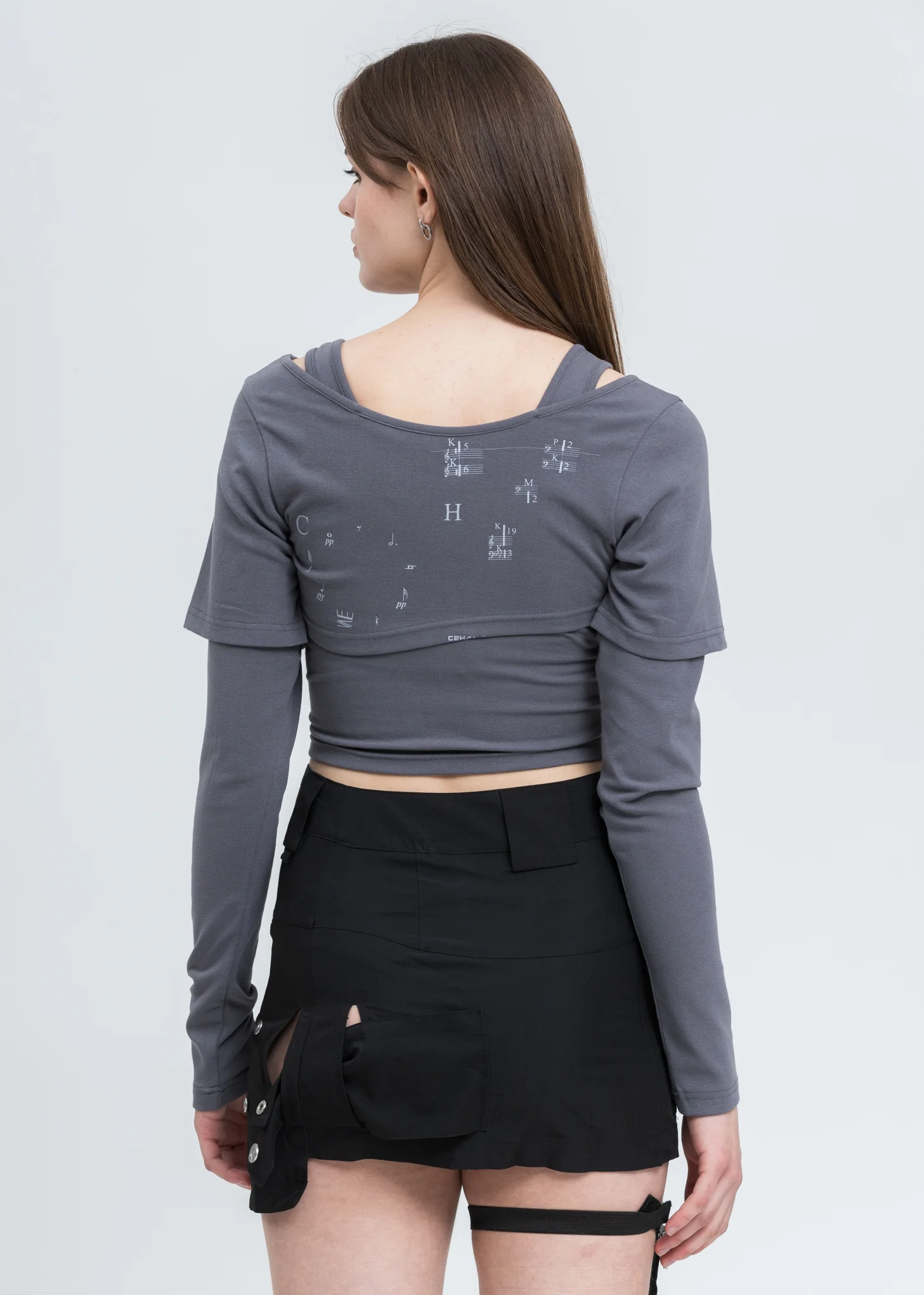 Black Double Layer Tank Top - Image 3