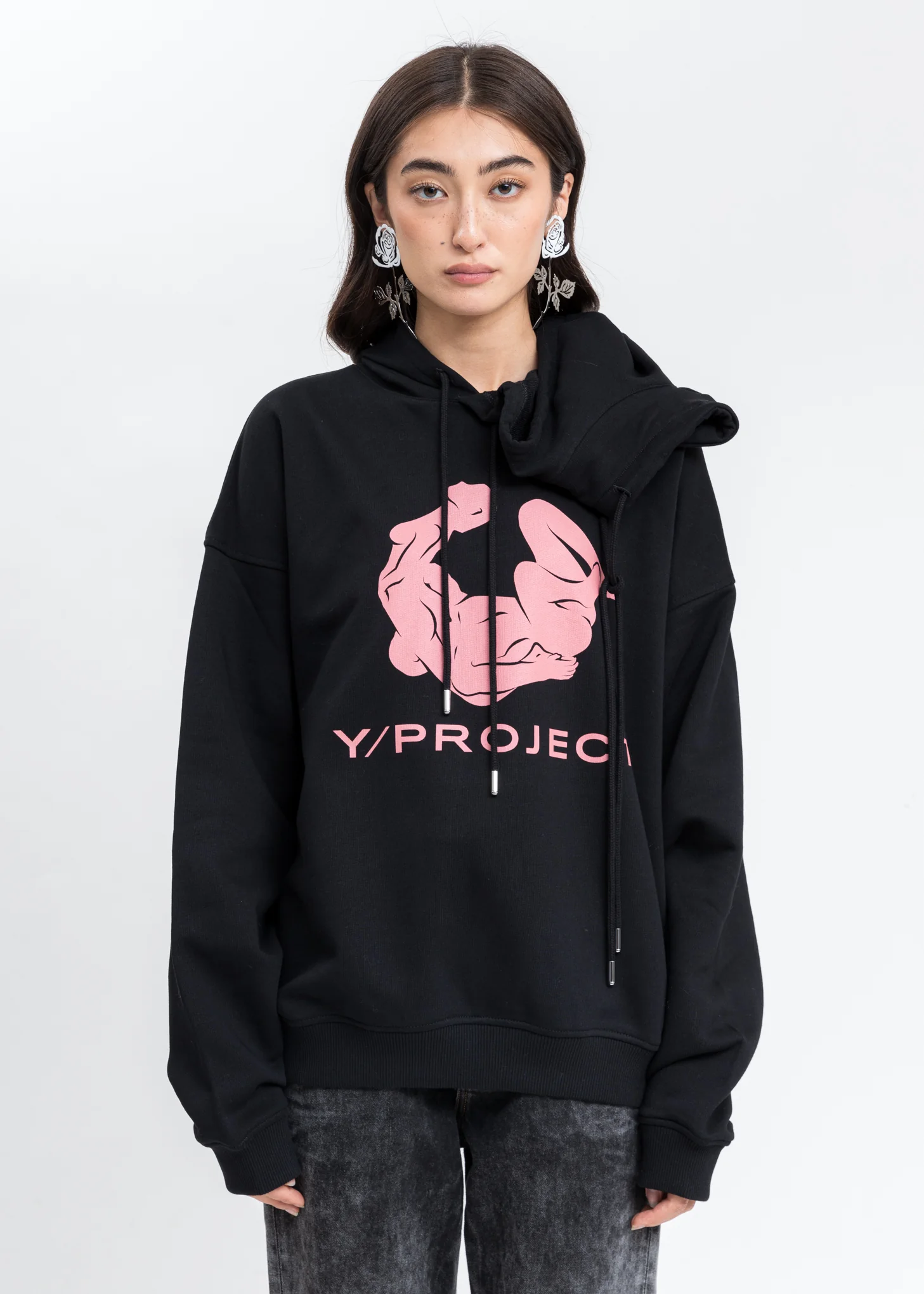 Black Double Neck Kamastuta Hoodie - Image 5