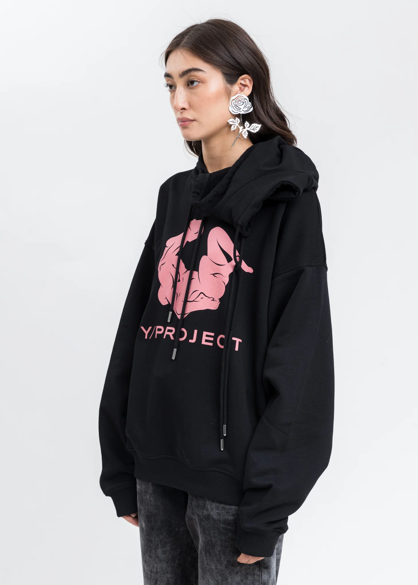 Black Double Neck Kamastuta Hoodie - Image 6